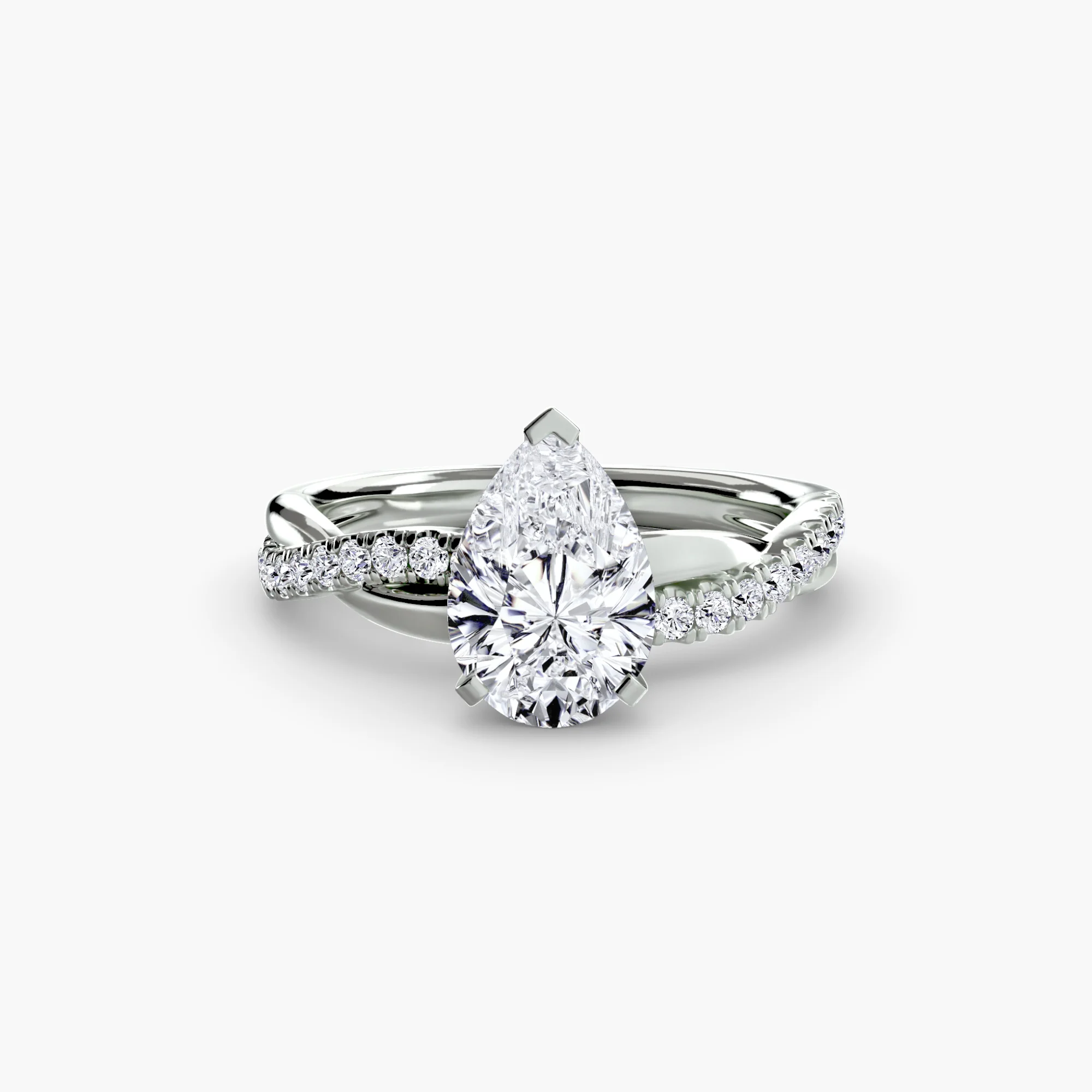 The Emerald Twist Pavé Ring - Image 5