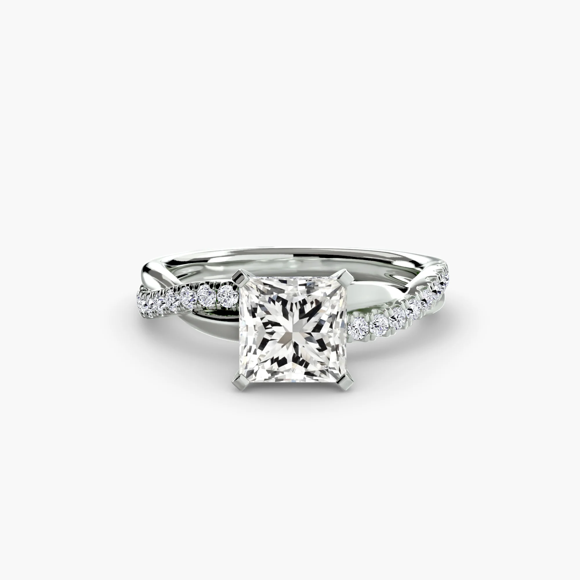 The Emerald Twist Pavé Ring - Image 83