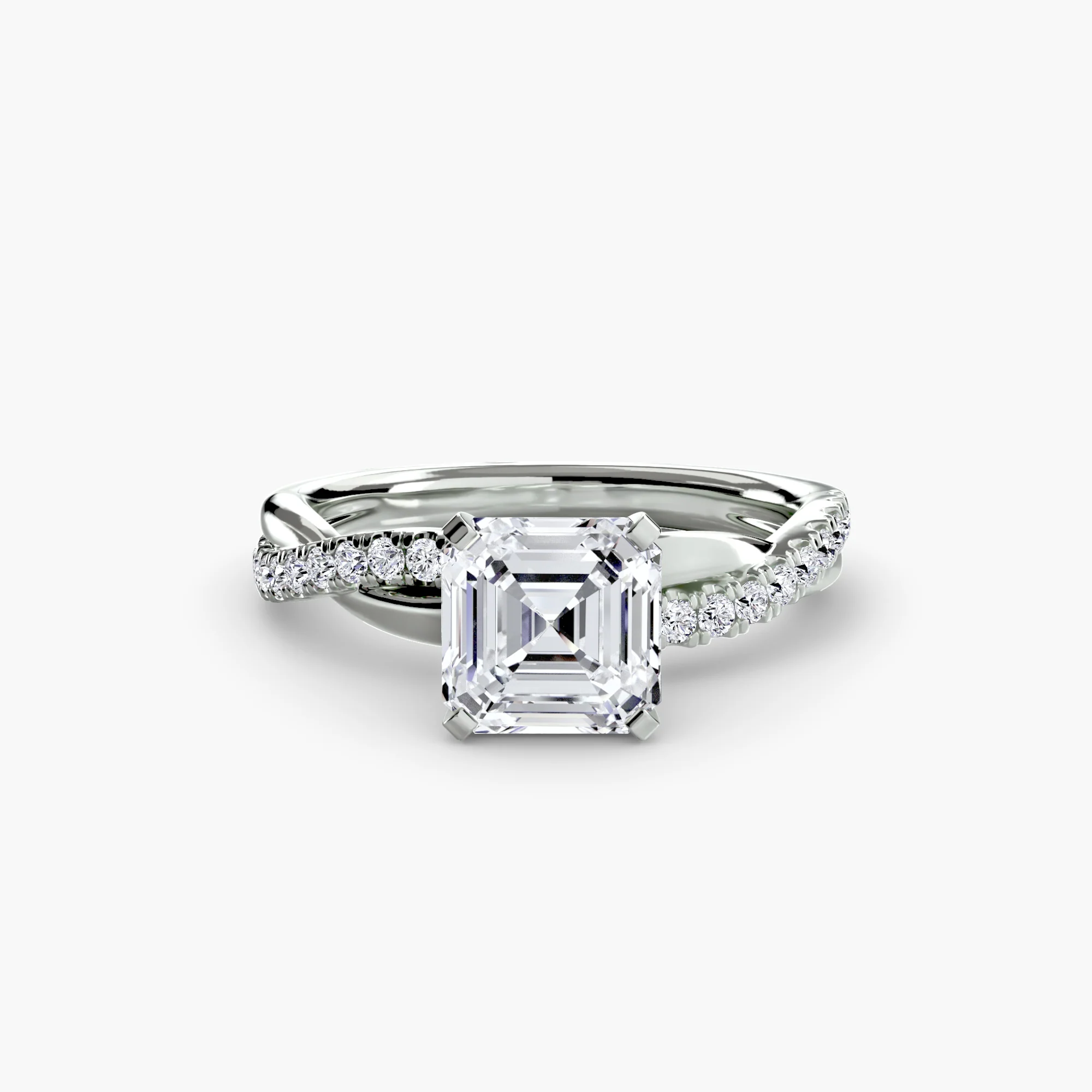 The Emerald Twist Pavé Ring - Image 9