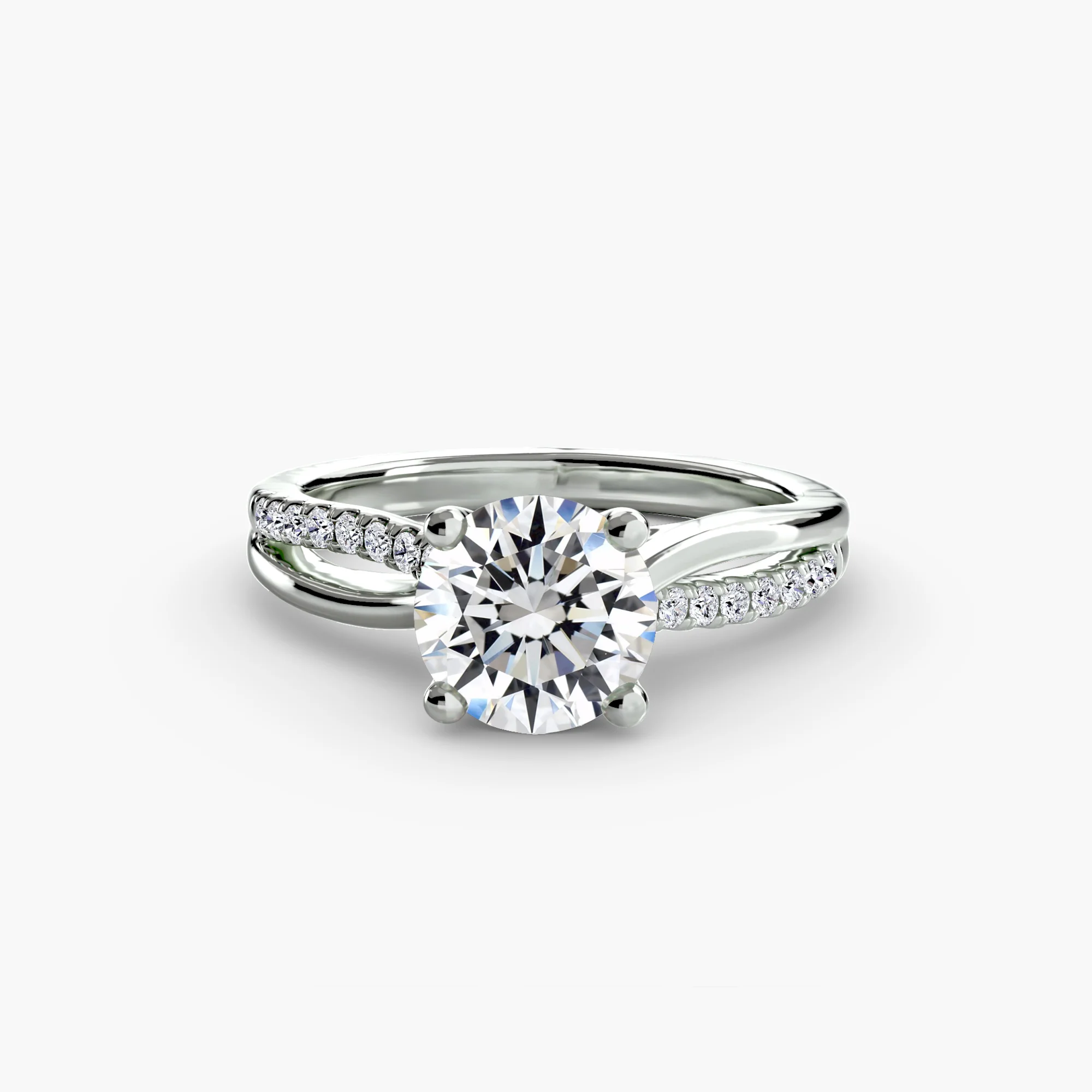 The Split Shank Pavé Solitaire - Image 2