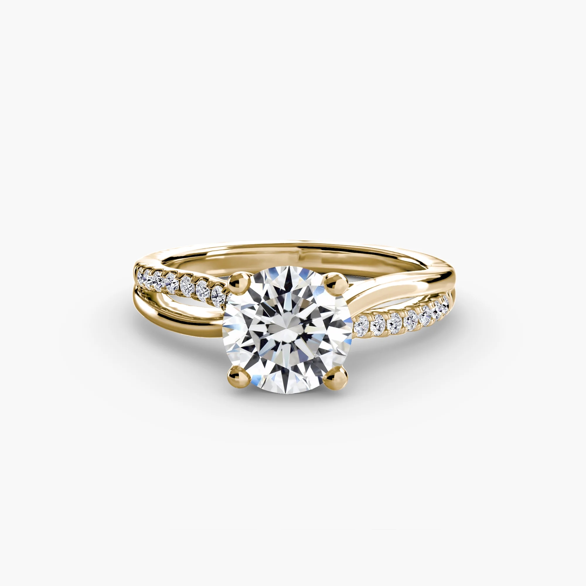 The Split Shank Pavé Solitaire - Image 3