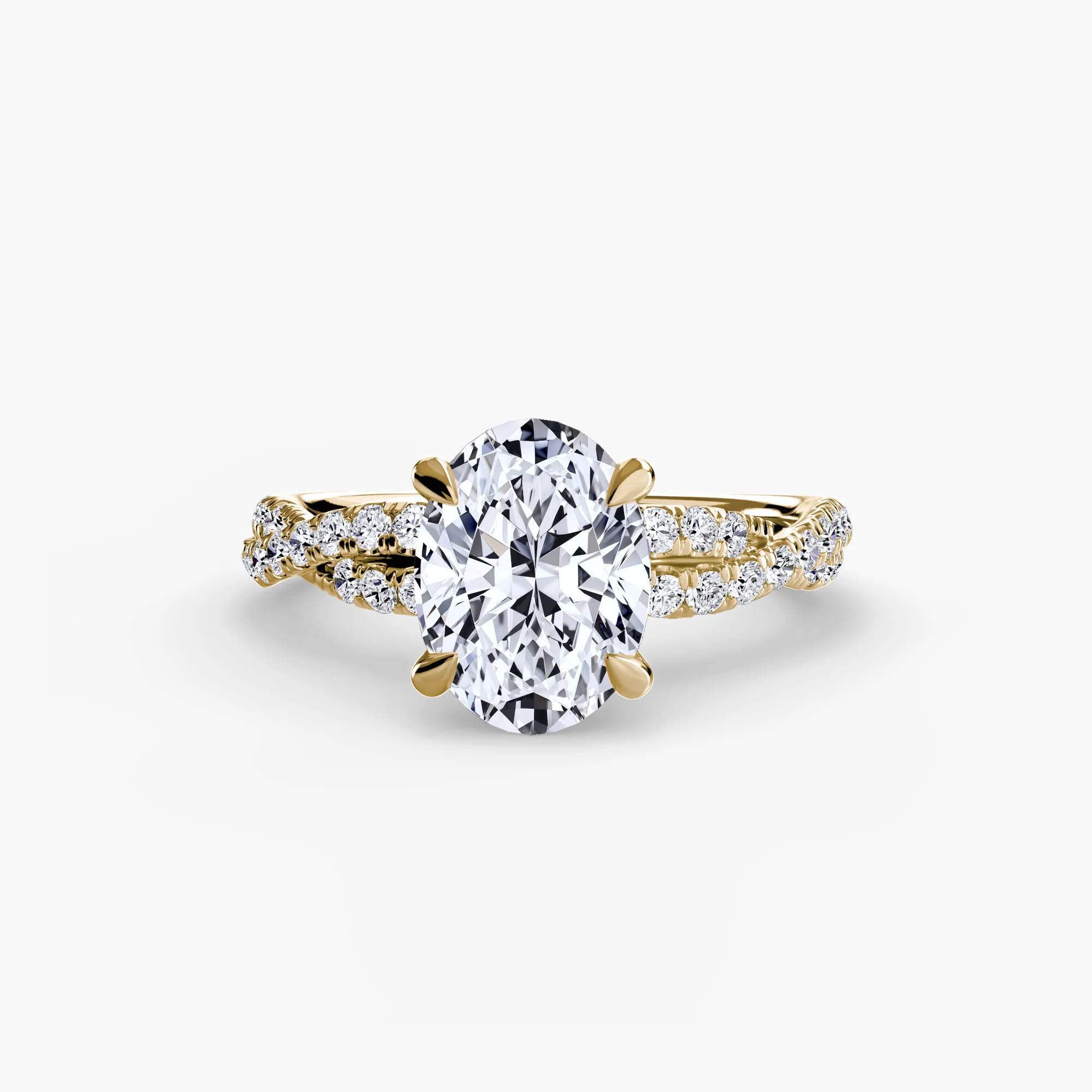 The Twisted Pavé Solitaire - Image 15