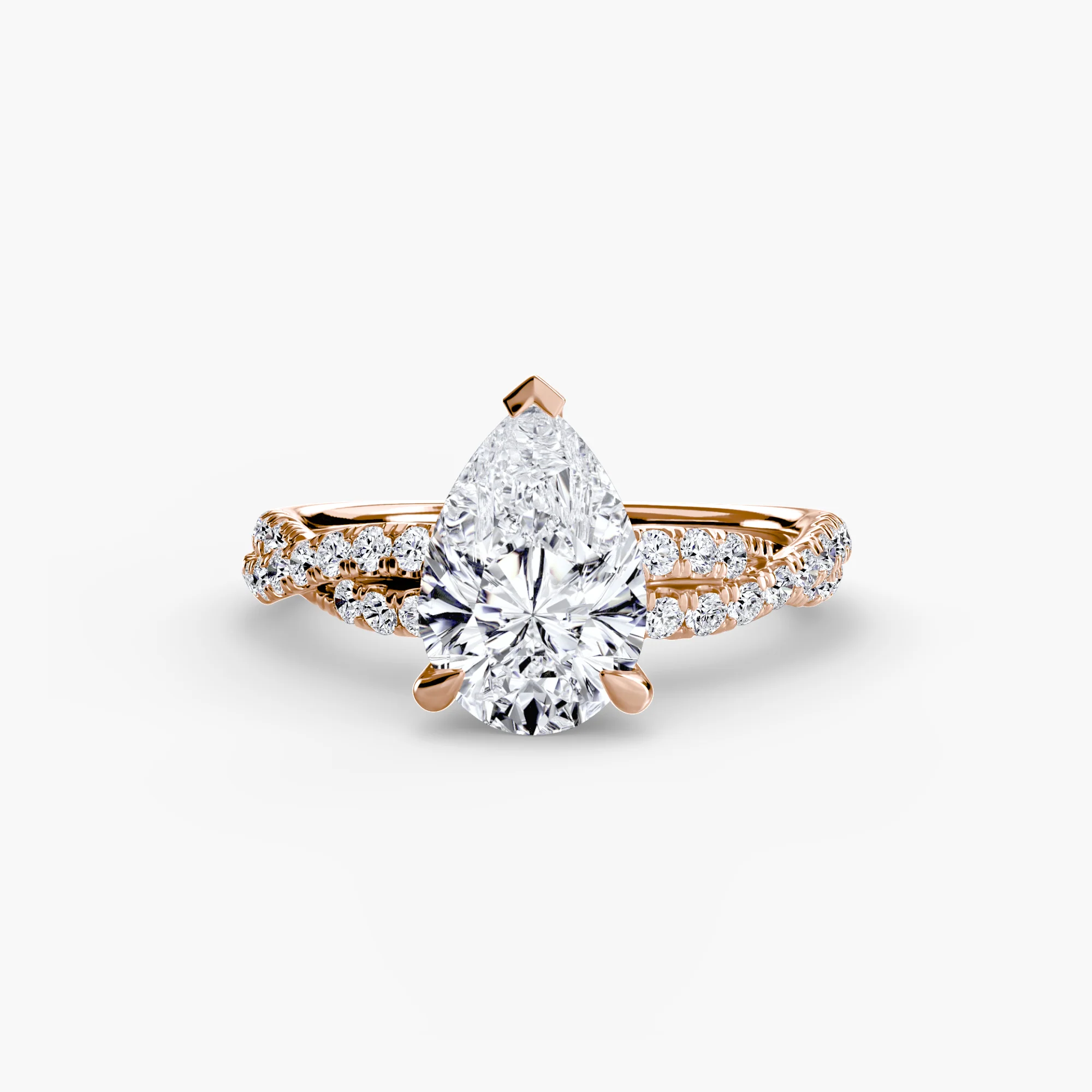 The Twisted Pavé Solitaire - Image 26