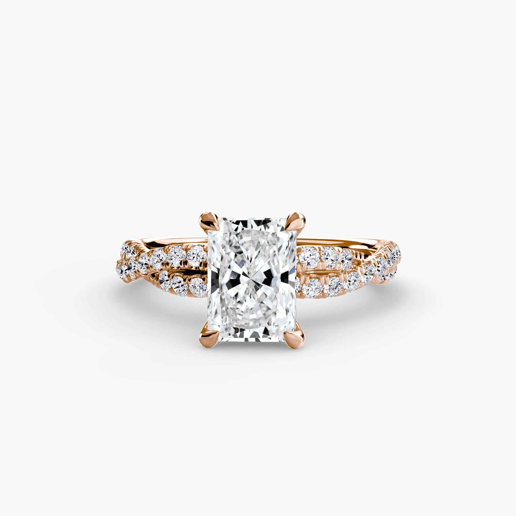 The Twisted Pavé Solitaire - Image 29