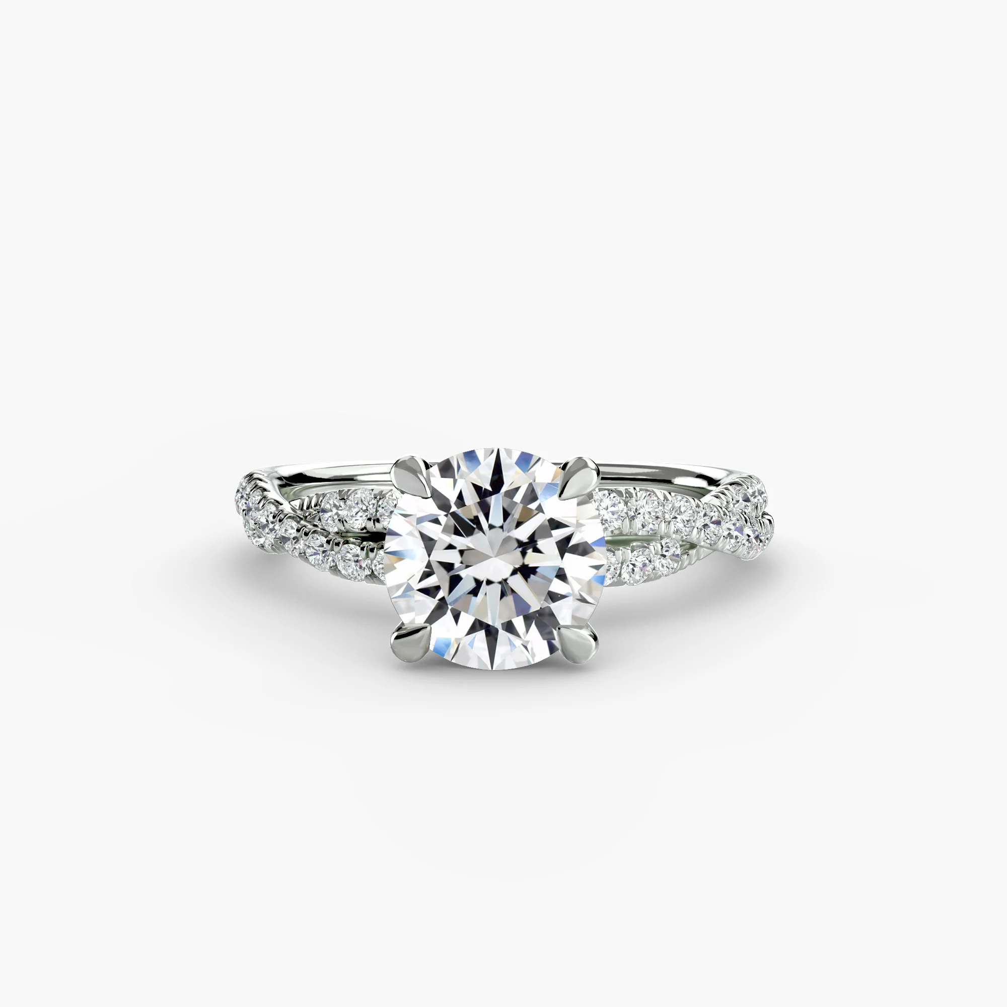 The Twisted Pavé Solitaire - Image 32