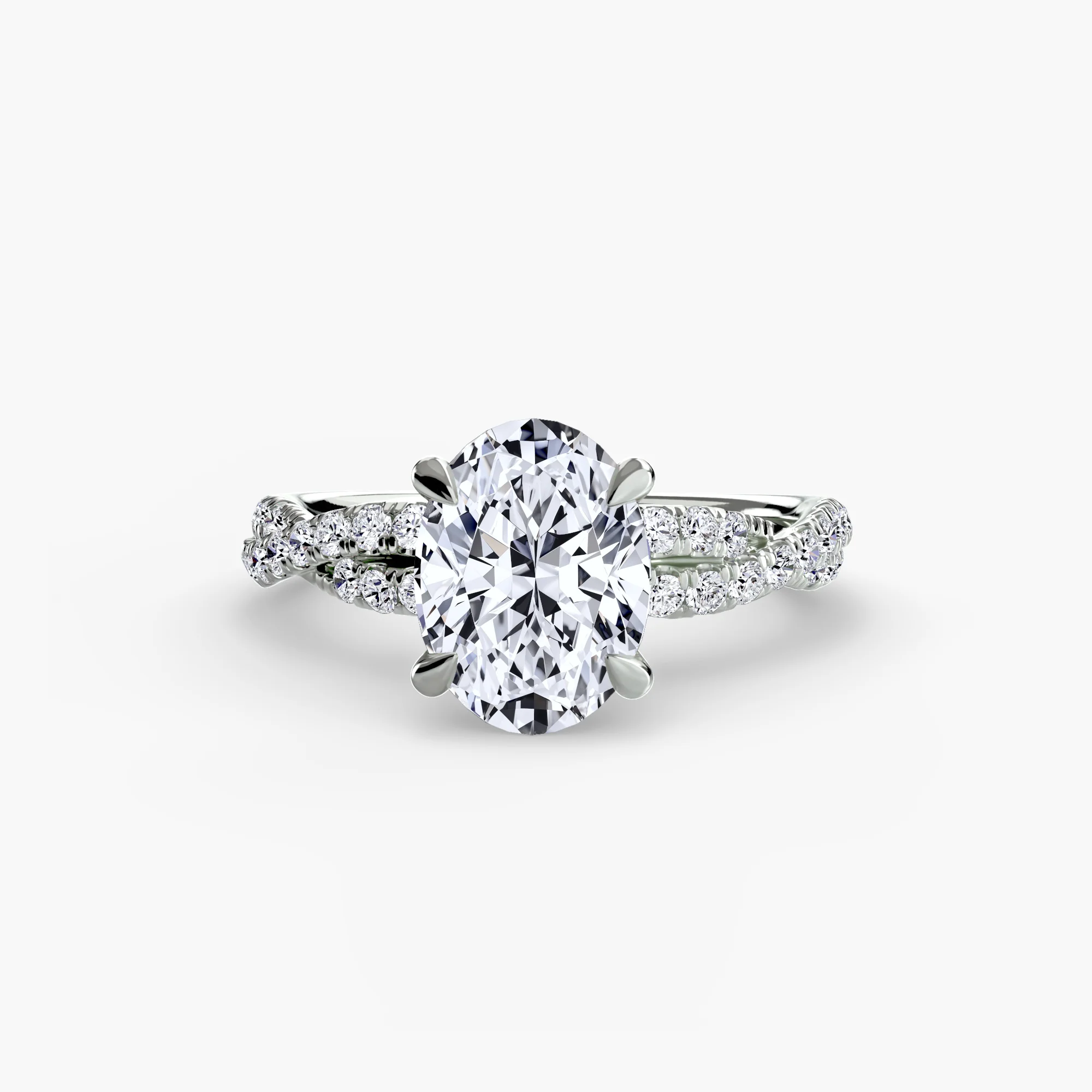 The Twisted Pavé Solitaire - Image 35