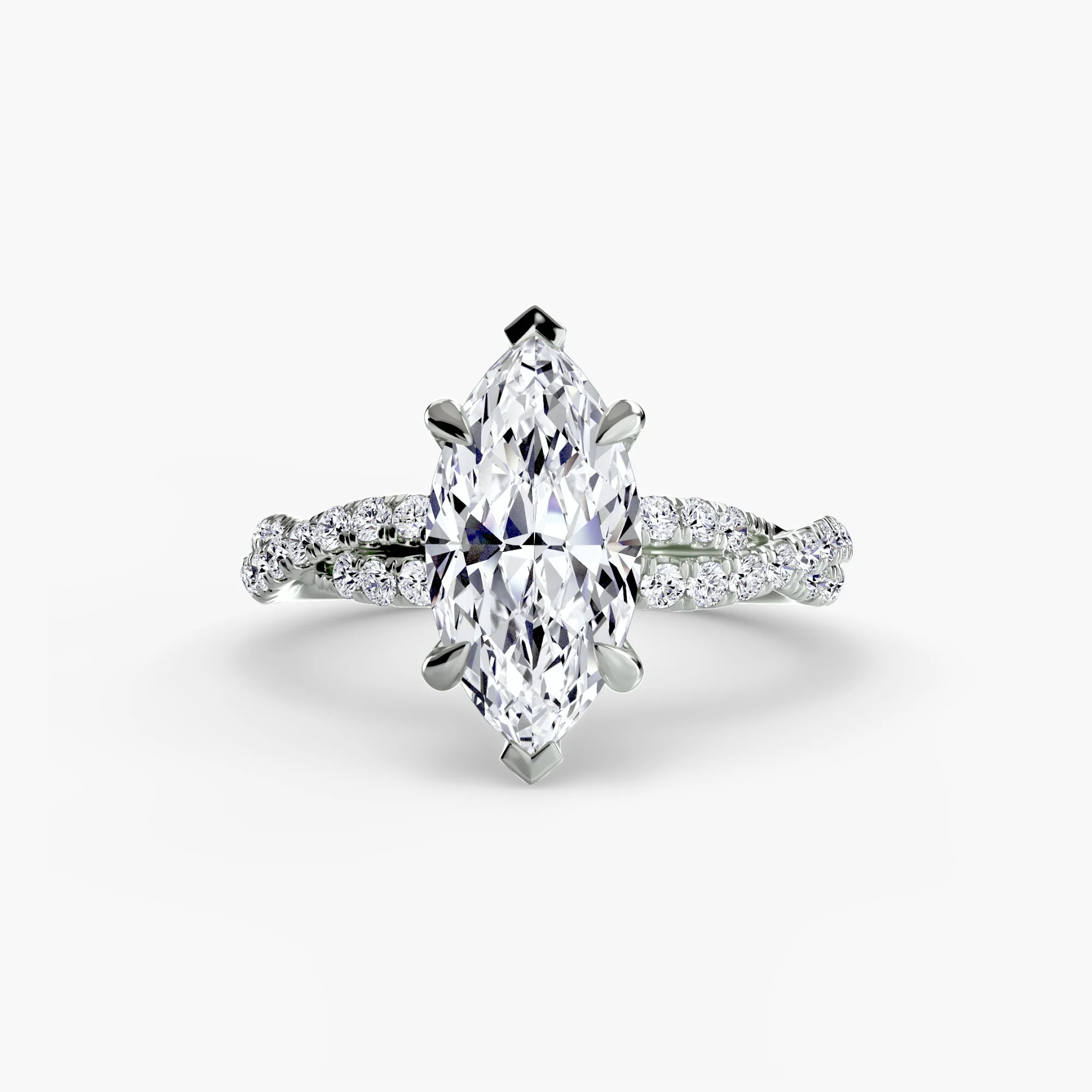 The Twisted Pavé Solitaire - Image 41