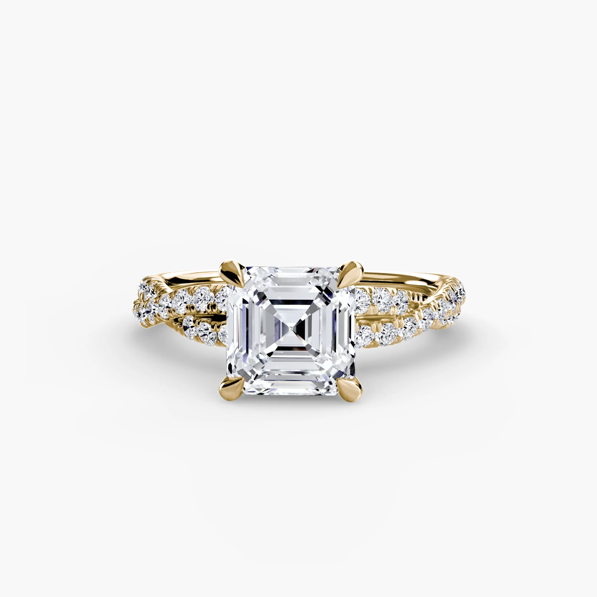 The Twisted Pavé Solitaire - Image 50