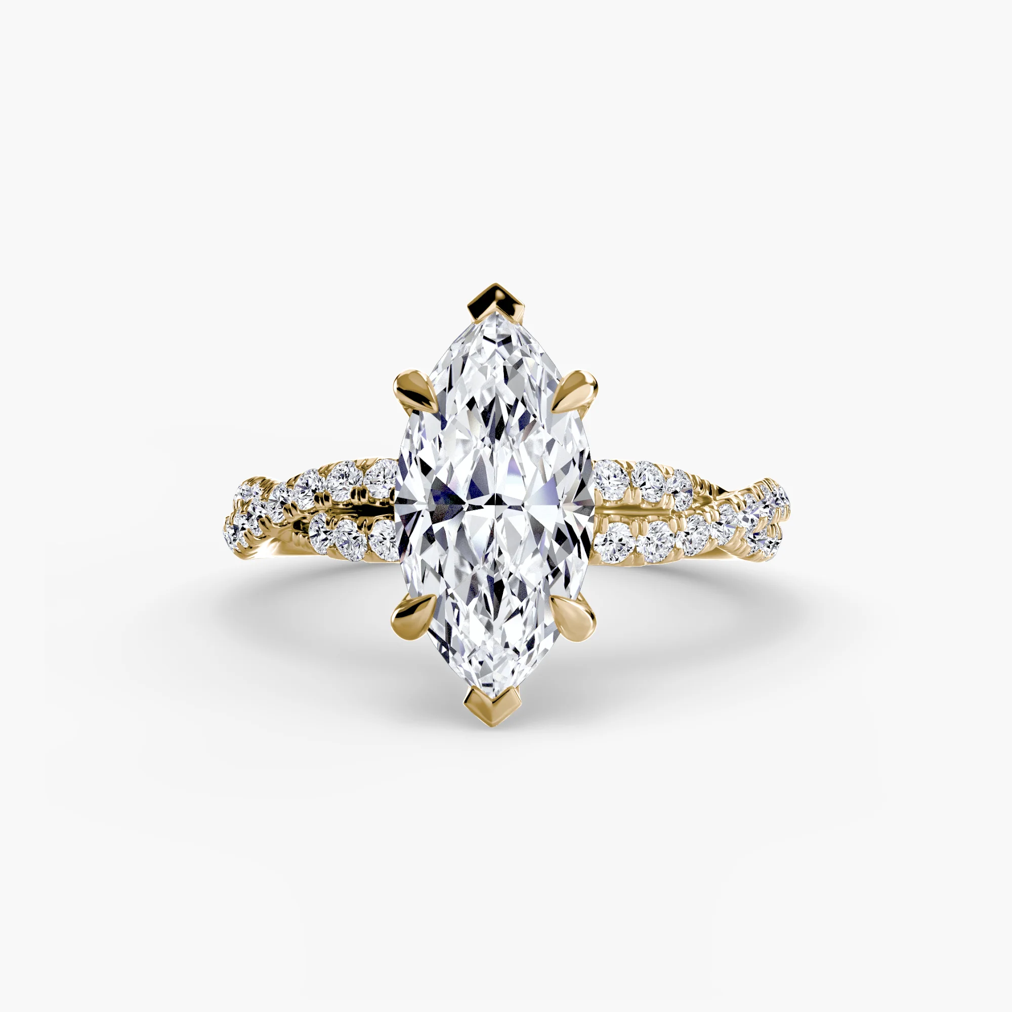 The Twisted Pavé Solitaire - Image 51