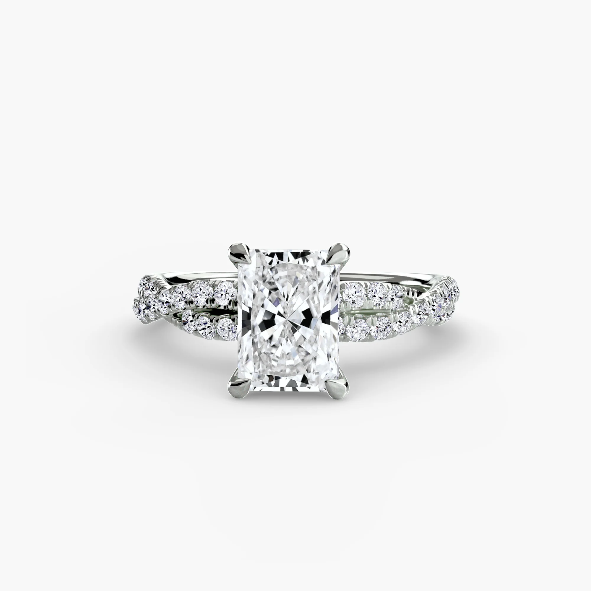 The Twisted Pavé Solitaire - Image 9