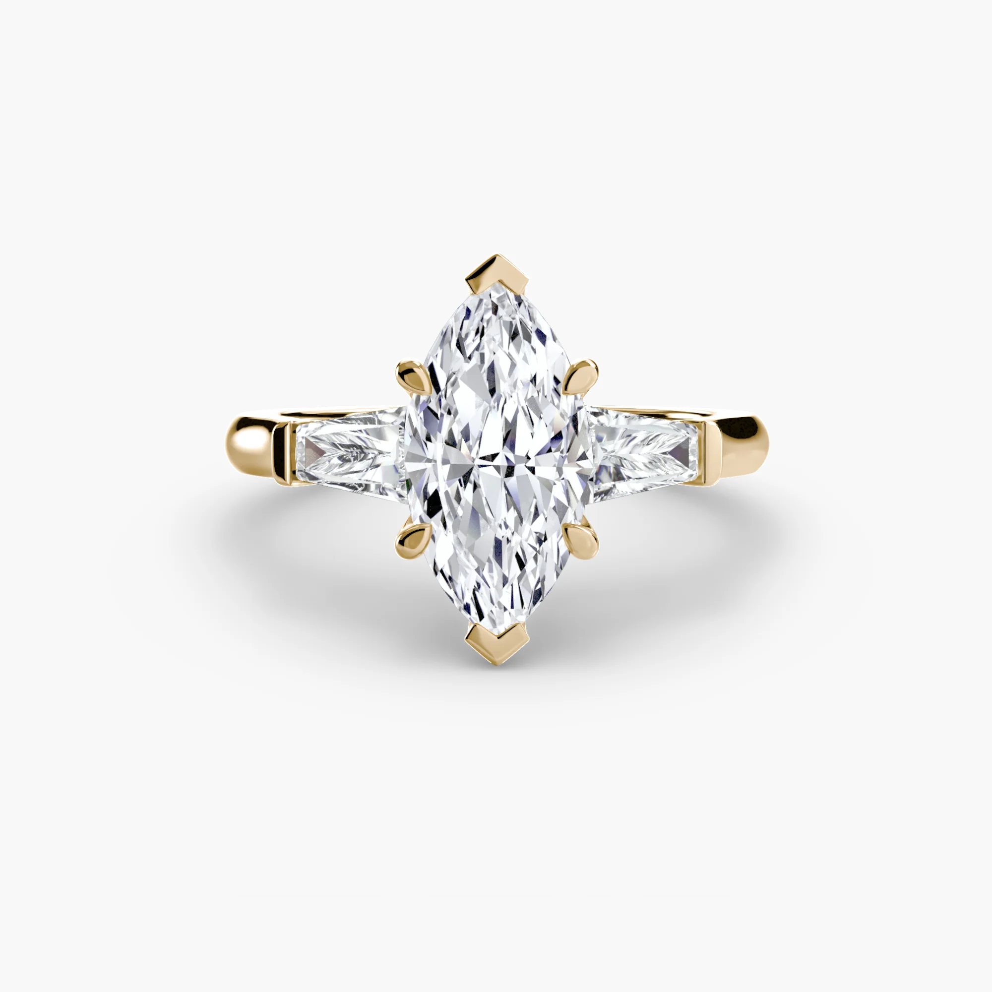 Three-Stone Ring (Baguette Side Stones) - Image 73