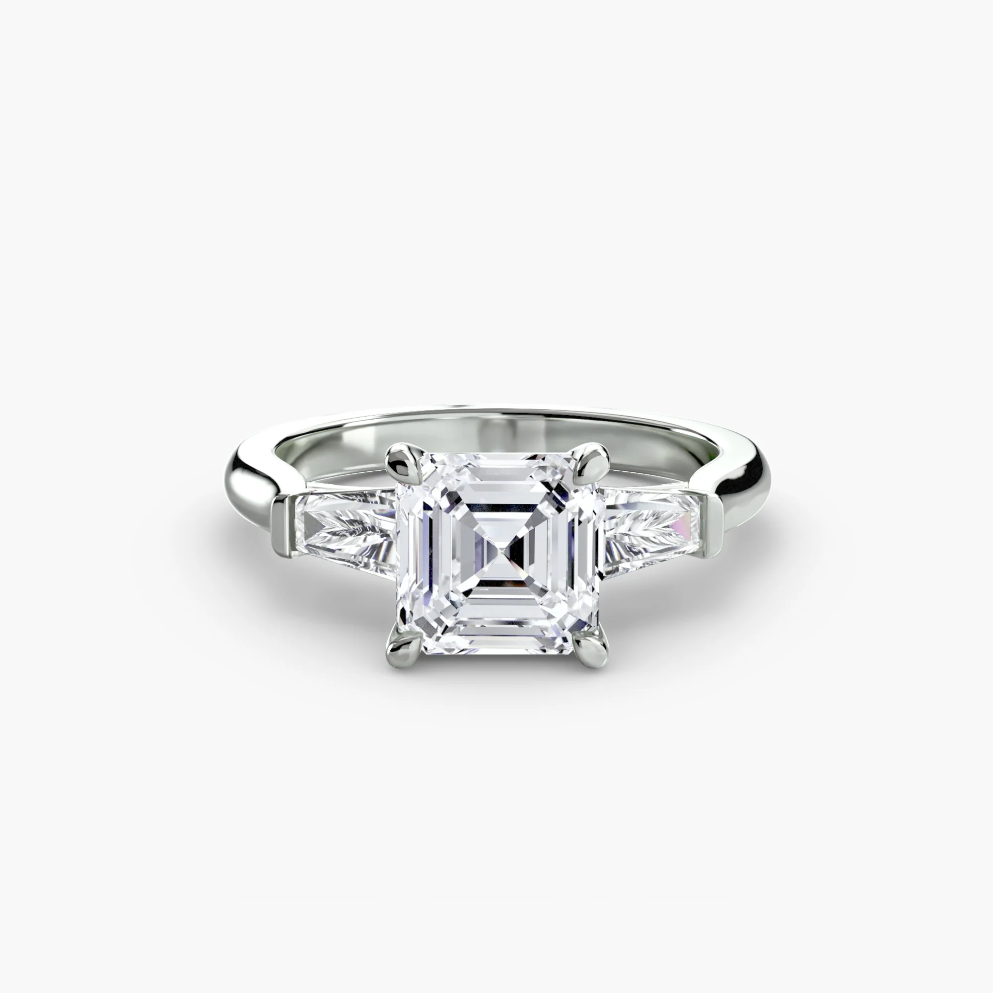 Three-Stone Ring (Baguette Side Stones) - Image 9