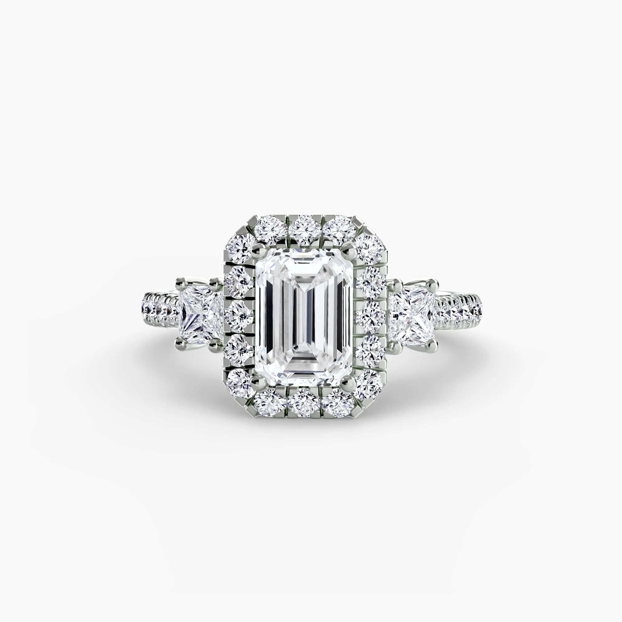 Three-Stone Ring with Halo 2 - Image 67