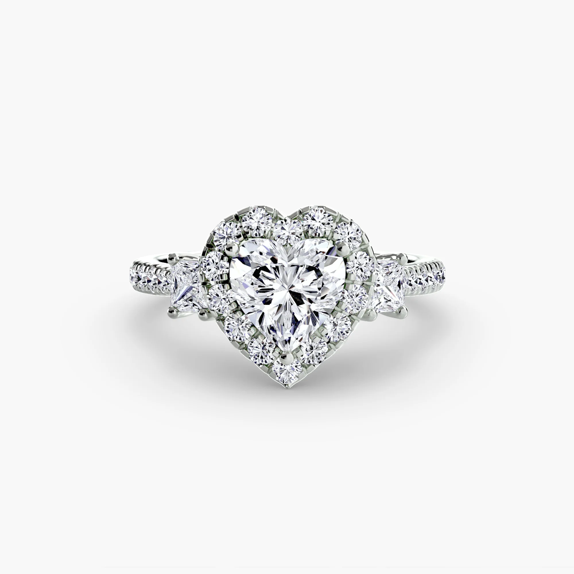 Three-Stone Ring with Halo 2 - Image 68