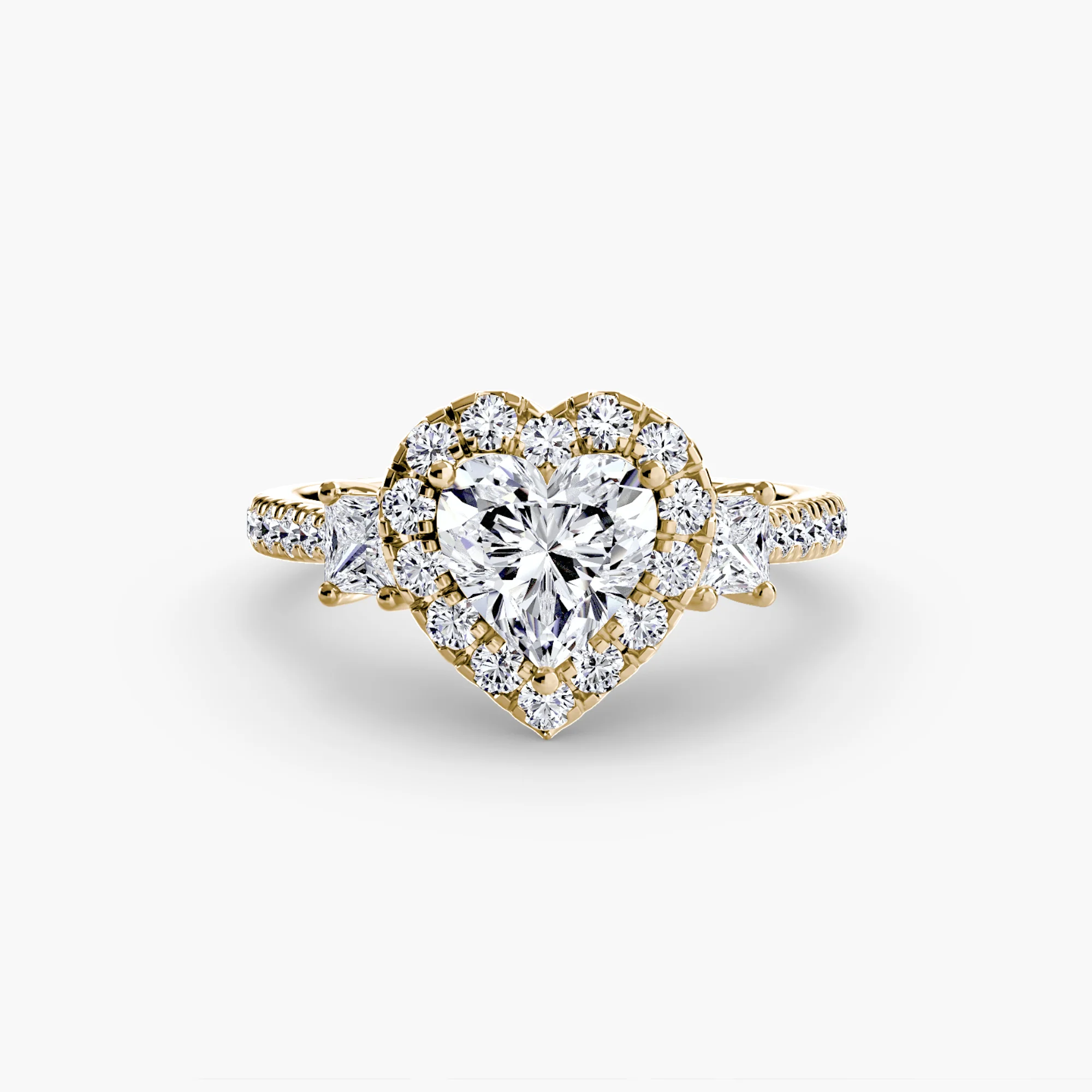 Three-Stone Ring with Halo 2 - Image 78