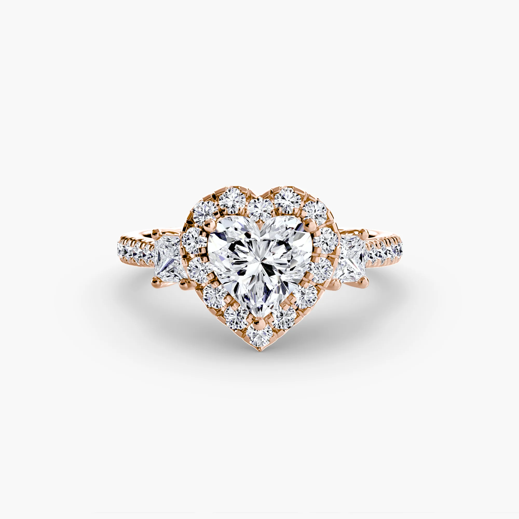 Three-Stone Ring with Halo 2 - Image 88