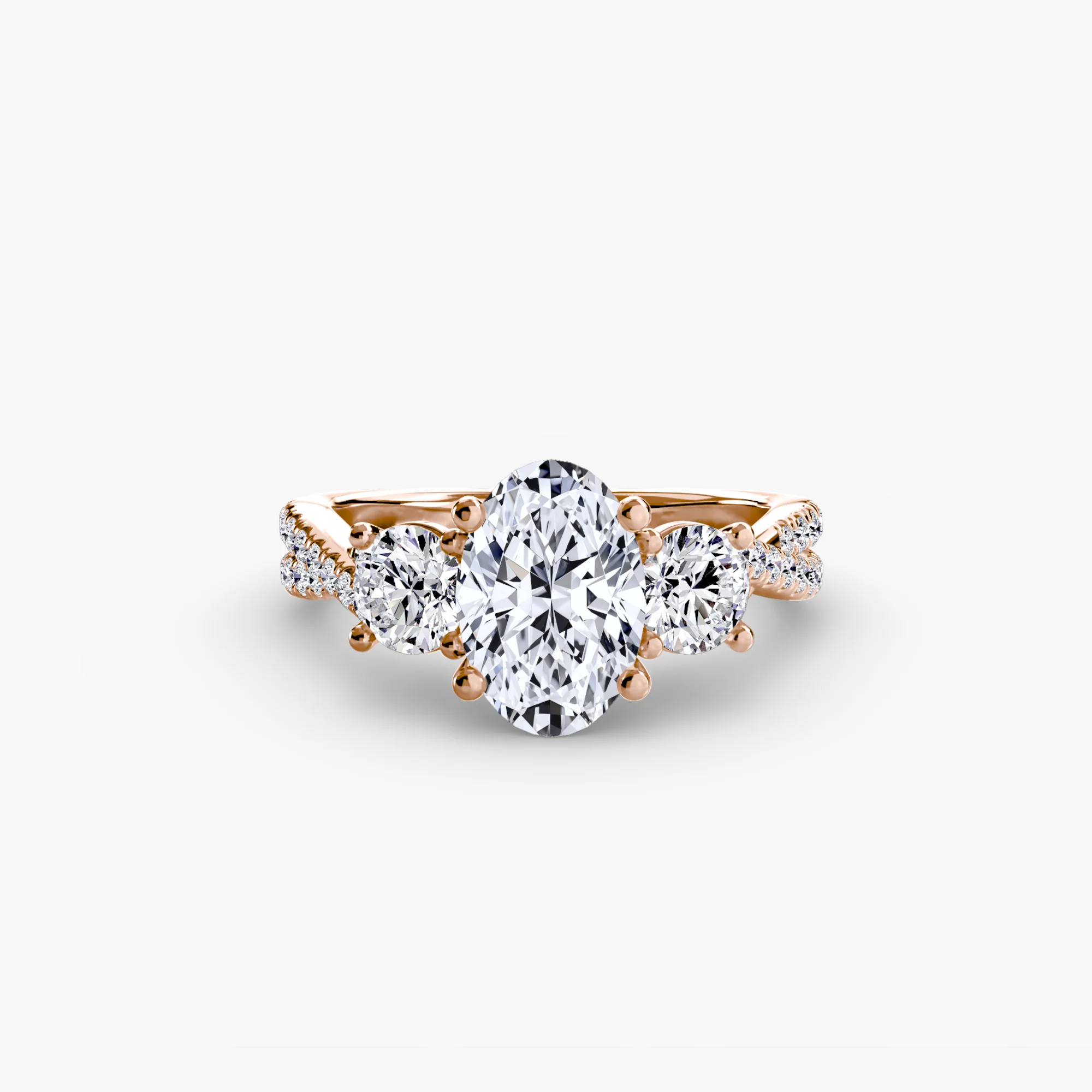 Three-Stone with Pavé Band 2 - Image 24
