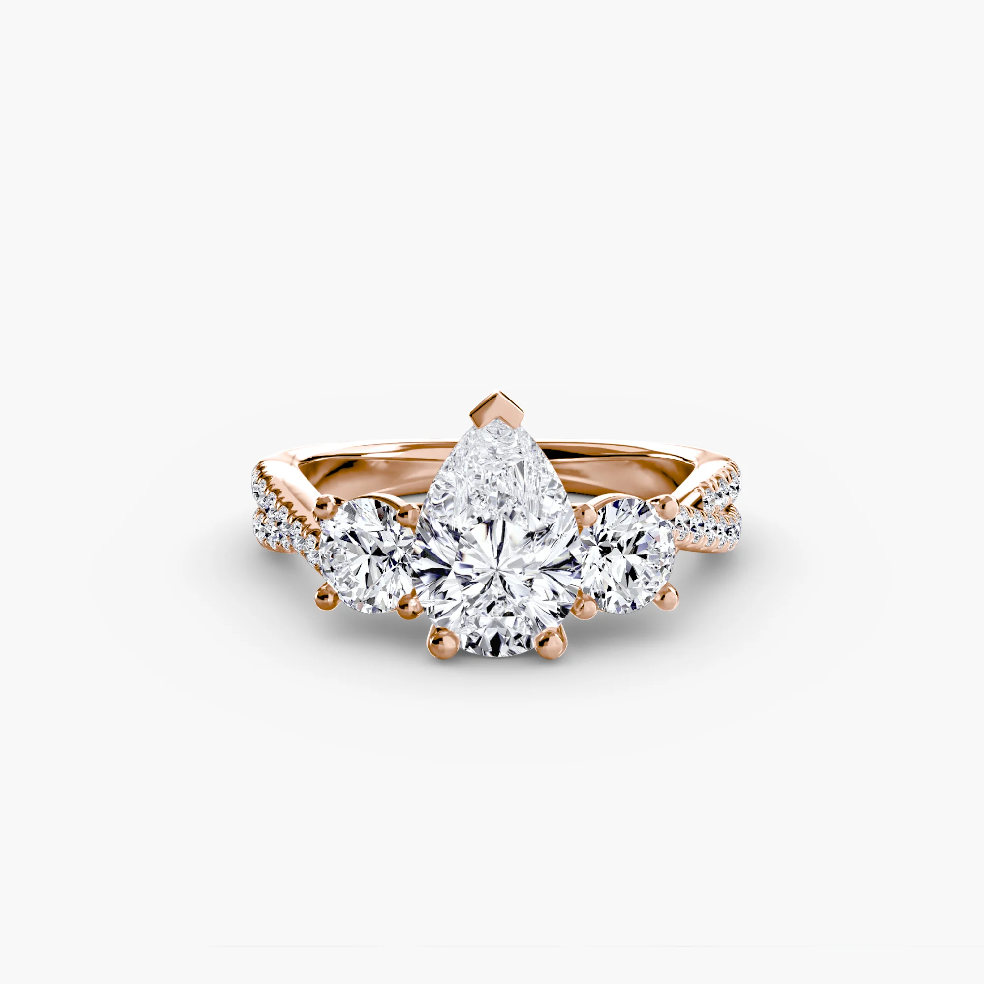 Three-Stone with Pavé Band 2 - Image 25
