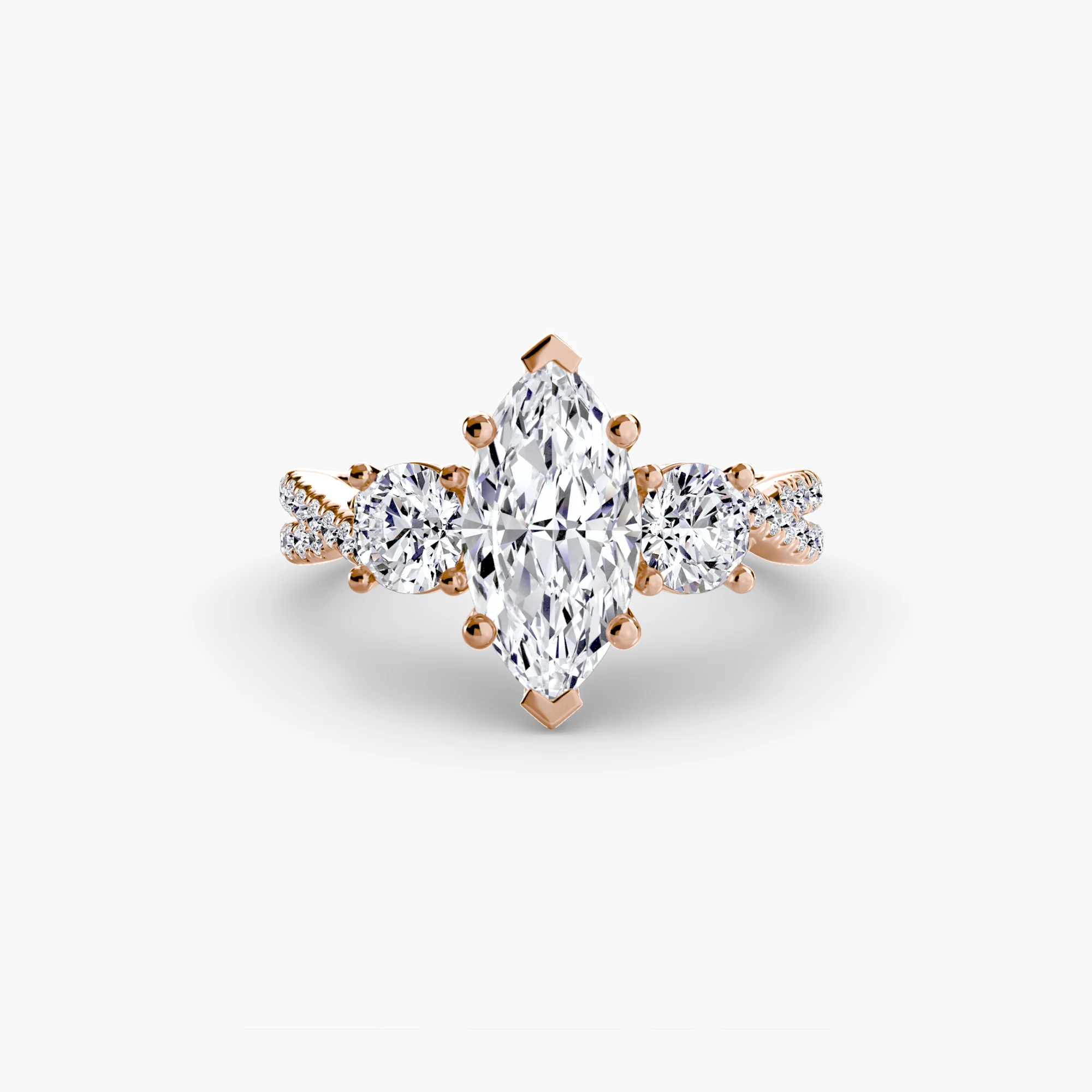 Three-Stone with Pavé Band 2 - Image 30