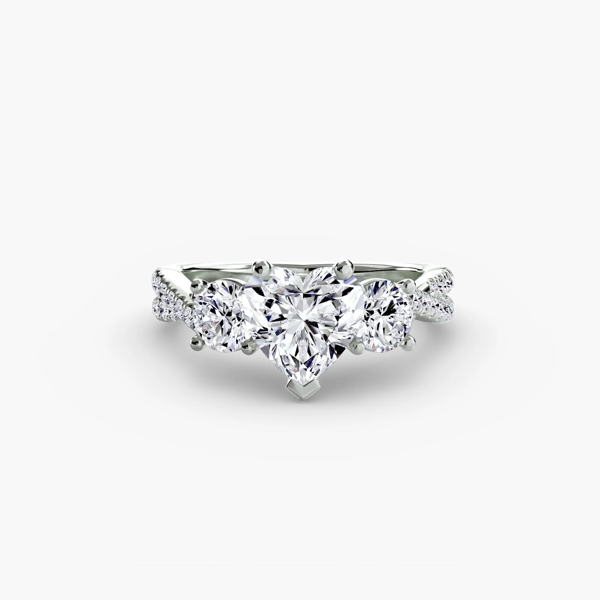 Three-Stone with Pavé Band 2 - Image 36
