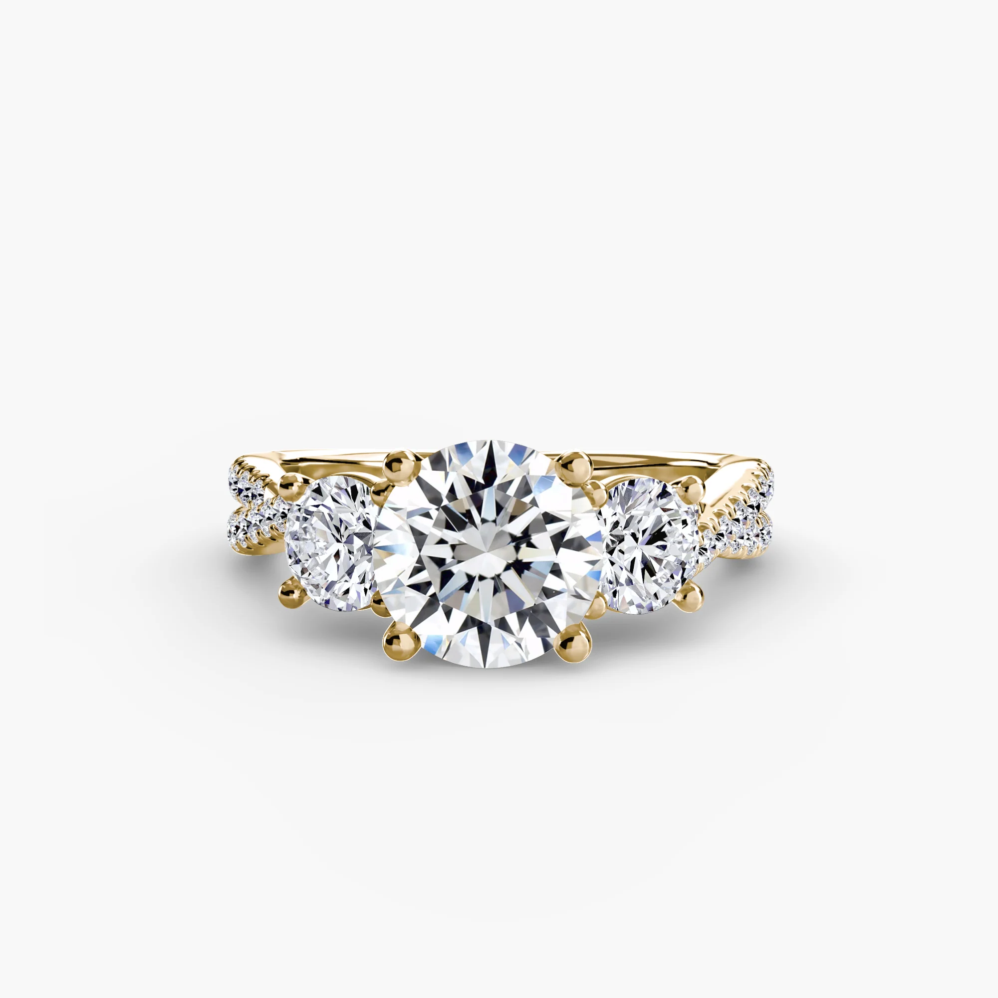Three-Stone with Pavé Band 2 - Image 40