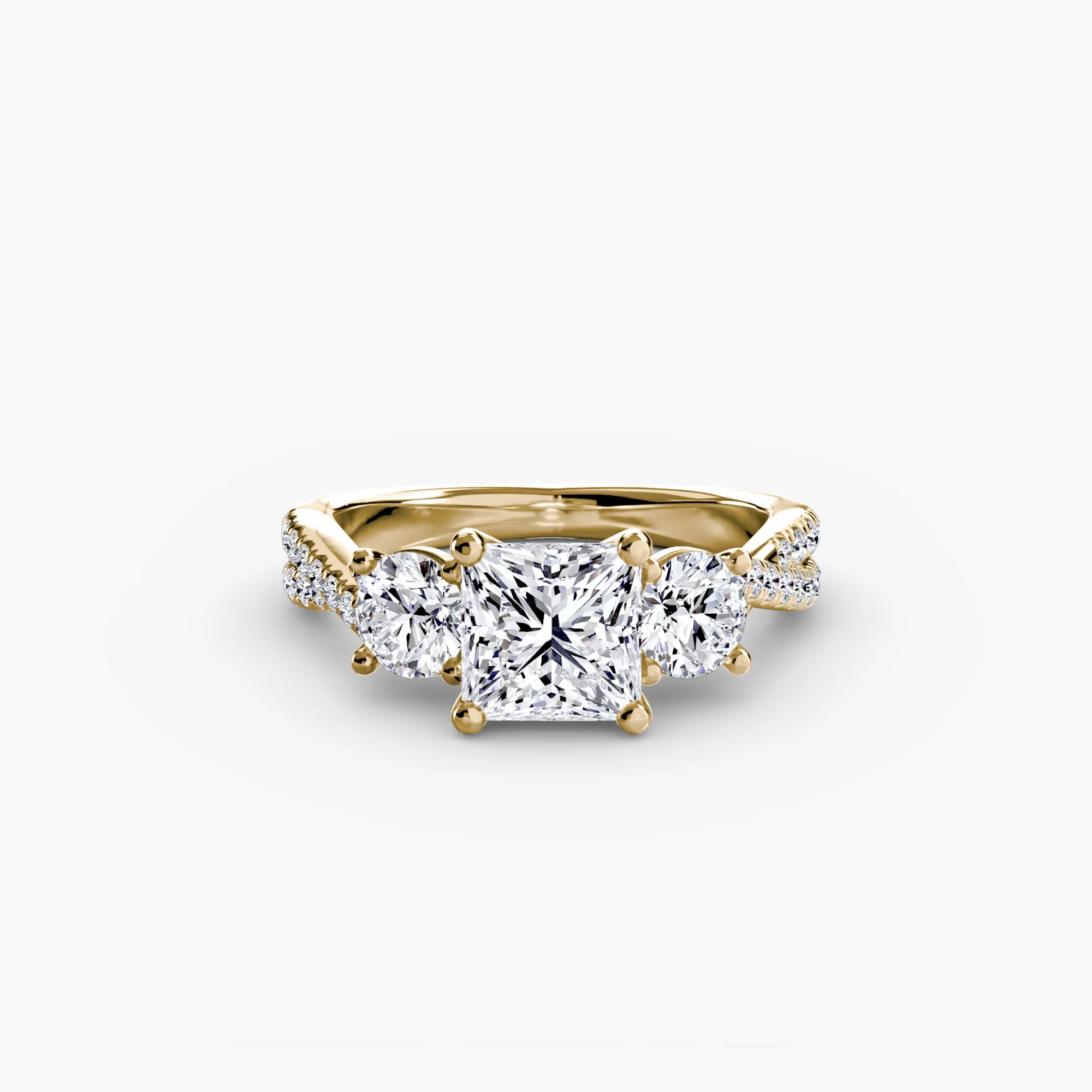 Three-Stone with Pavé Band 2 - Image 41