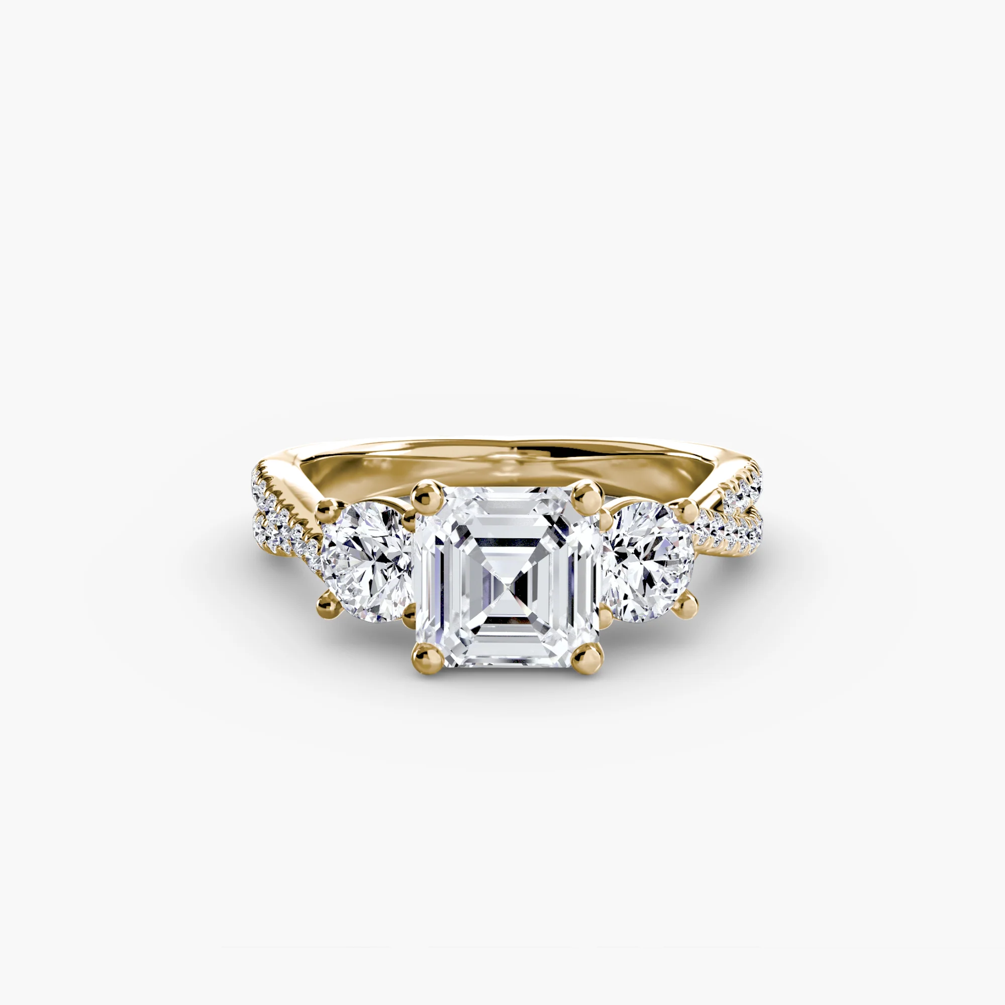 Three-Stone with Pavé Band 2 - Image 48