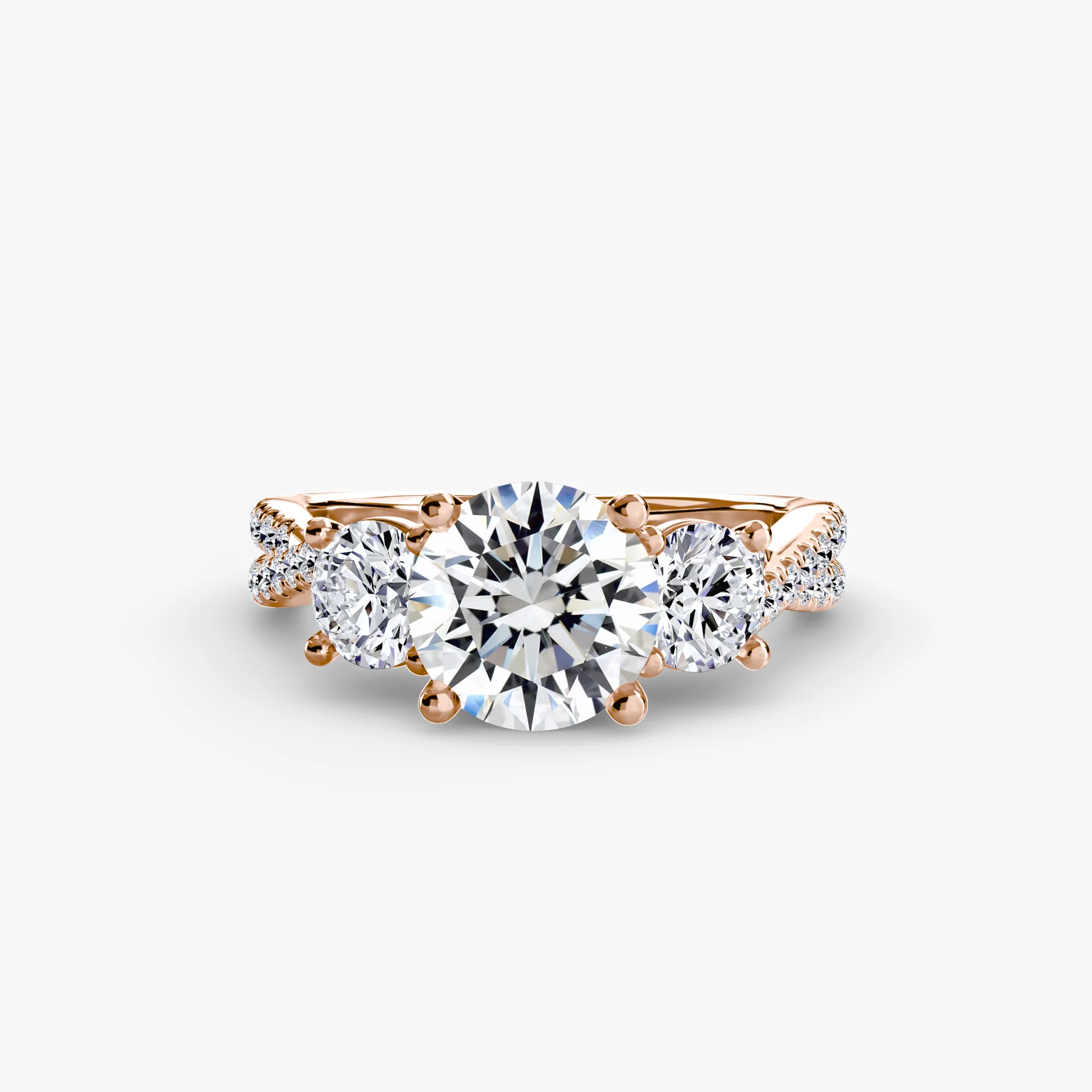 Three-Stone with Pavé Band 2 - Image 50