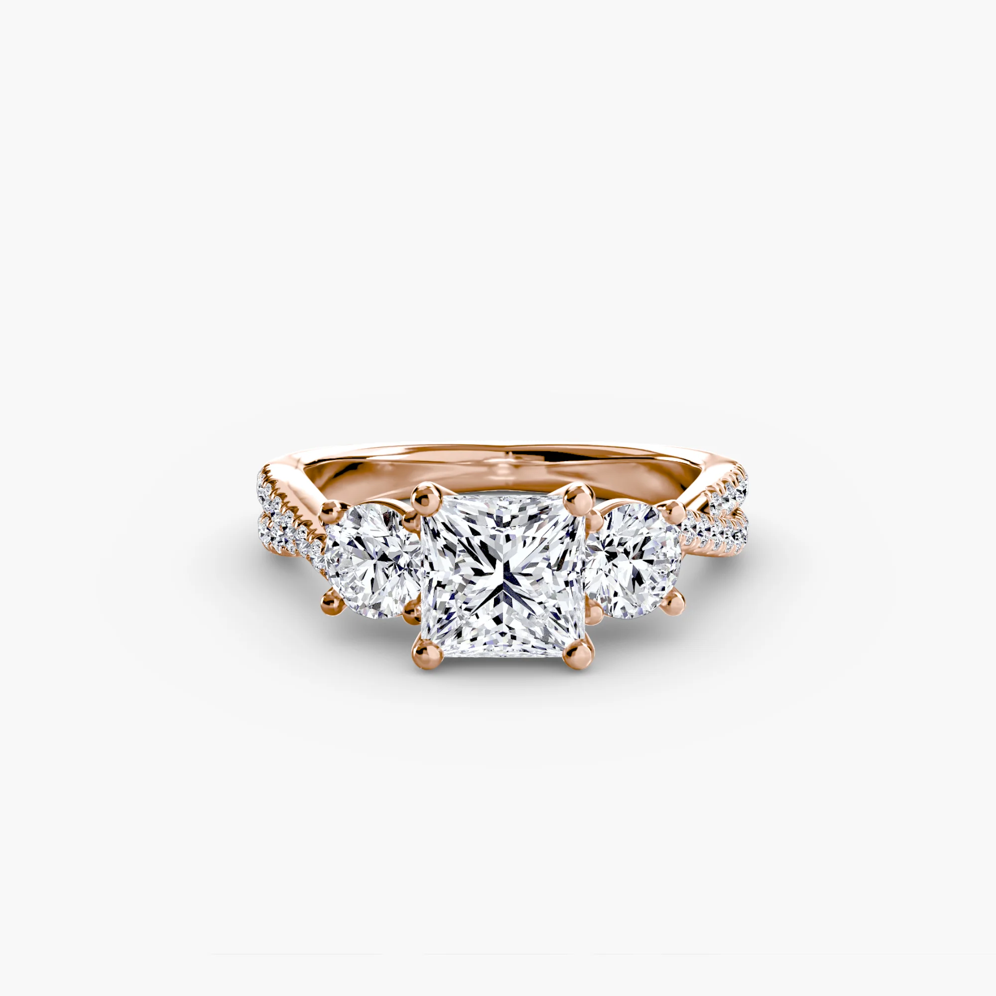 Three-Stone with Pavé Band 2 - Image 51