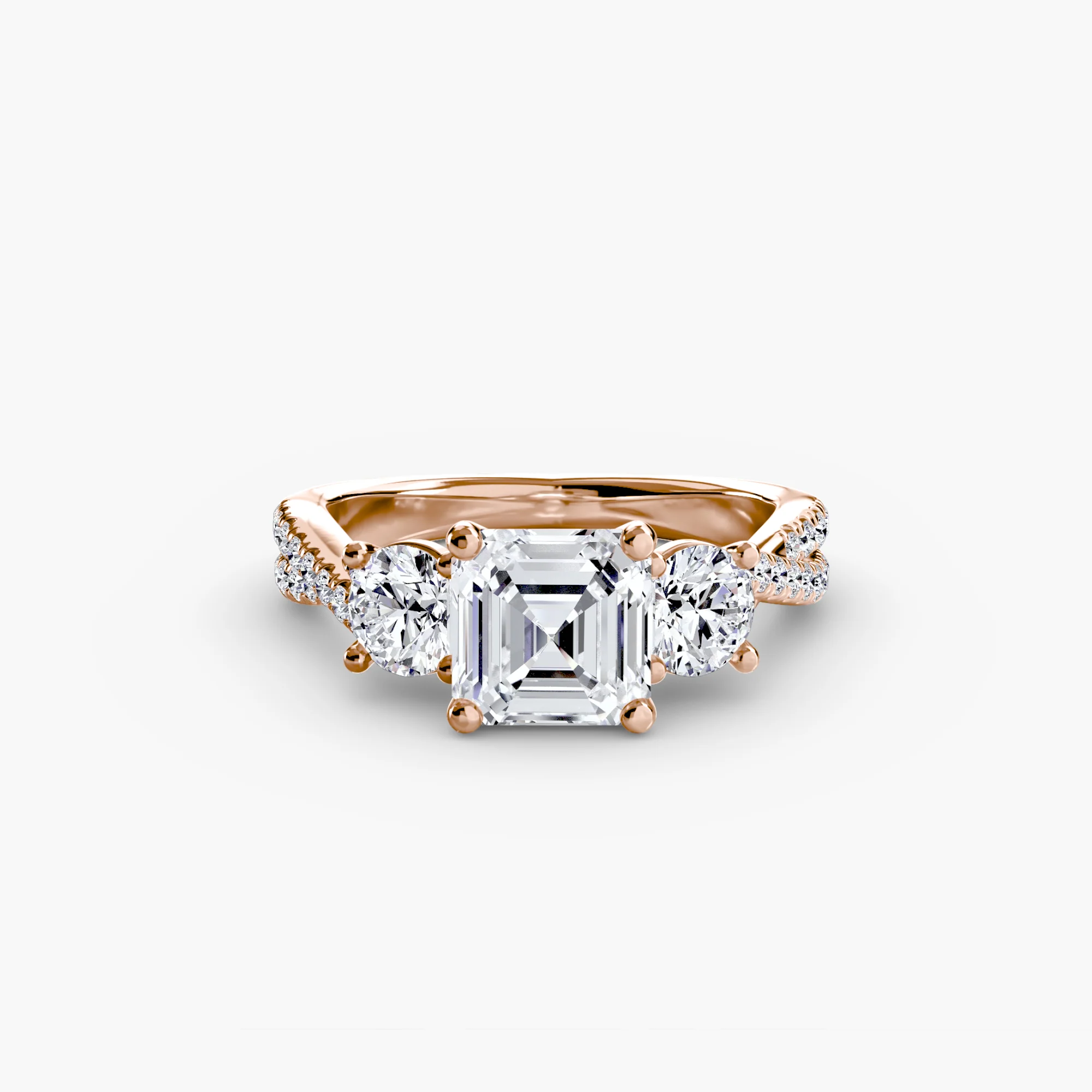 Three-Stone with Pavé Band 2 - Image 58