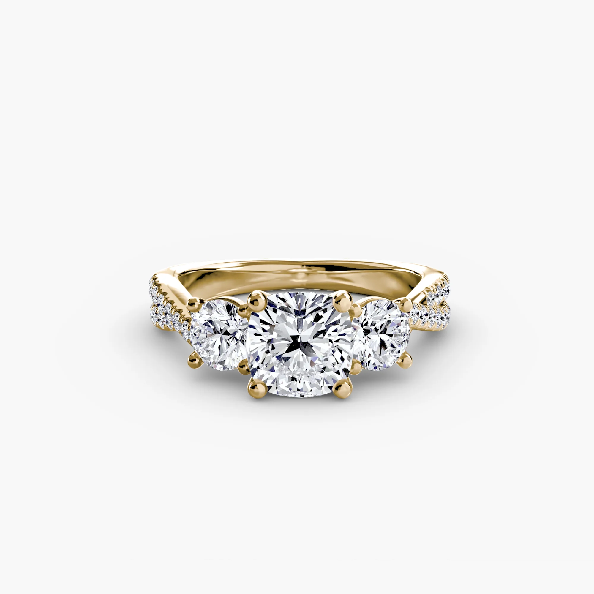 Three-Stone with Pavé Band 2 - Image 71