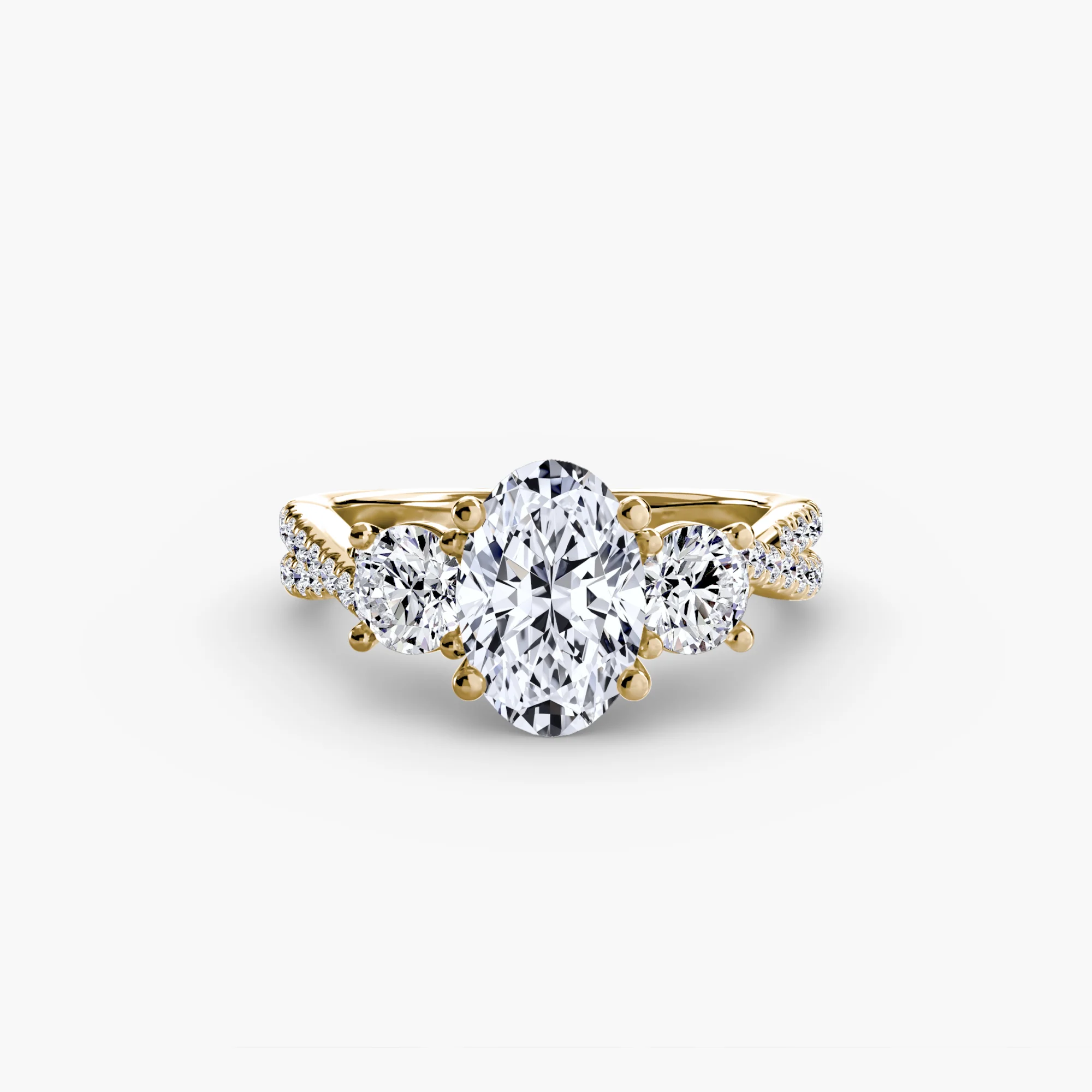 Three-Stone with Pavé Band 2 - Image 72