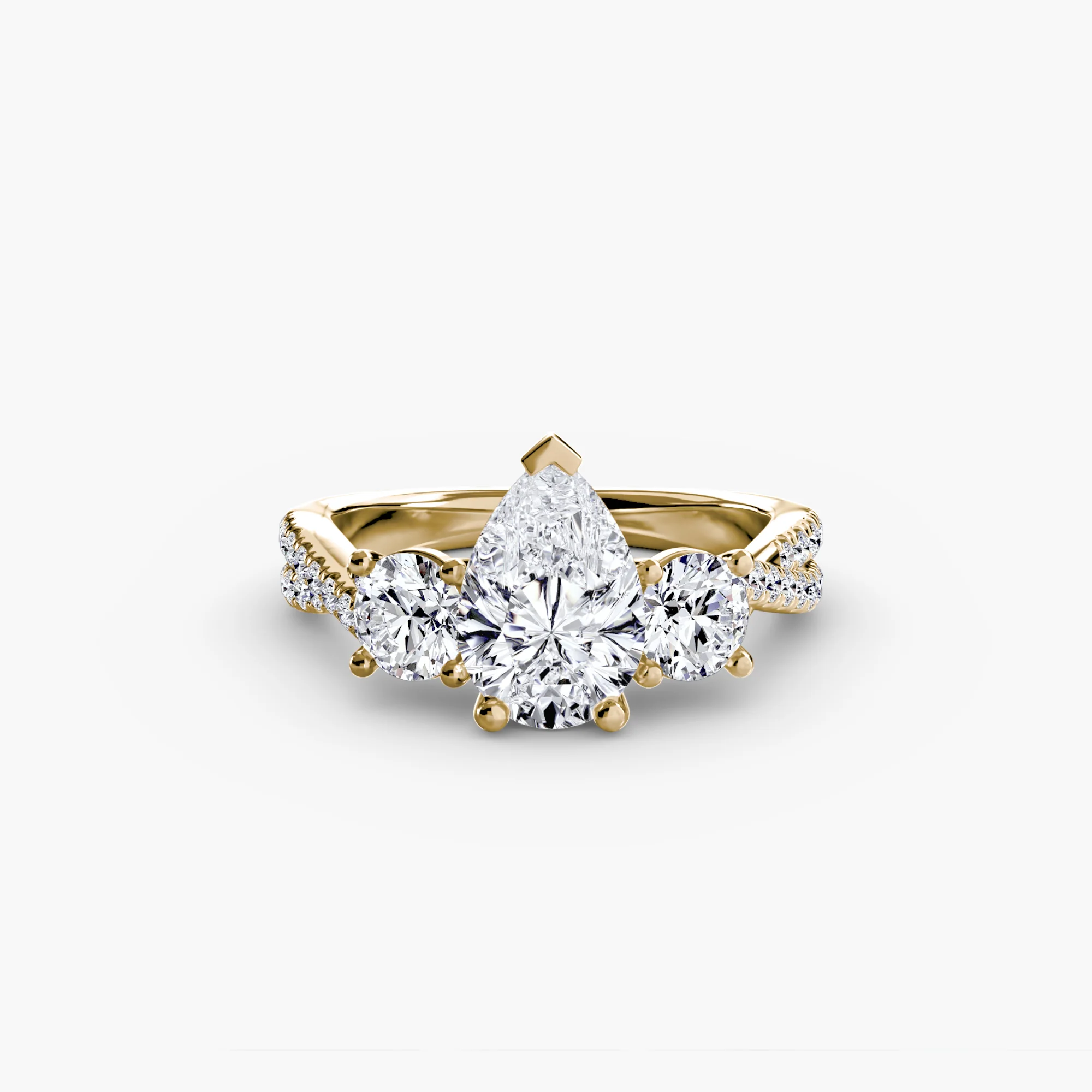 Three-Stone with Pavé Band 2 - Image 73