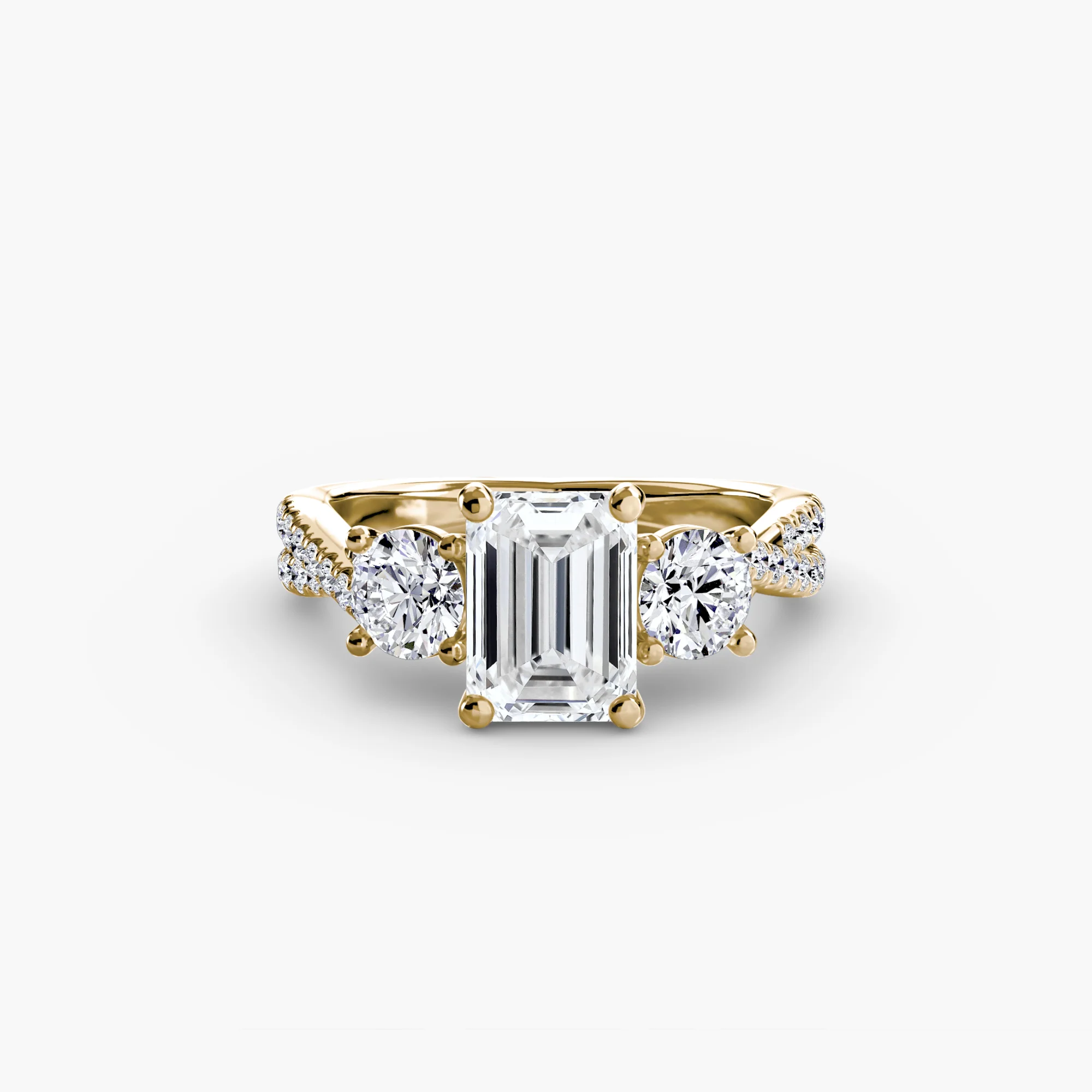 Three-Stone with Pavé Band 2 - Image 74