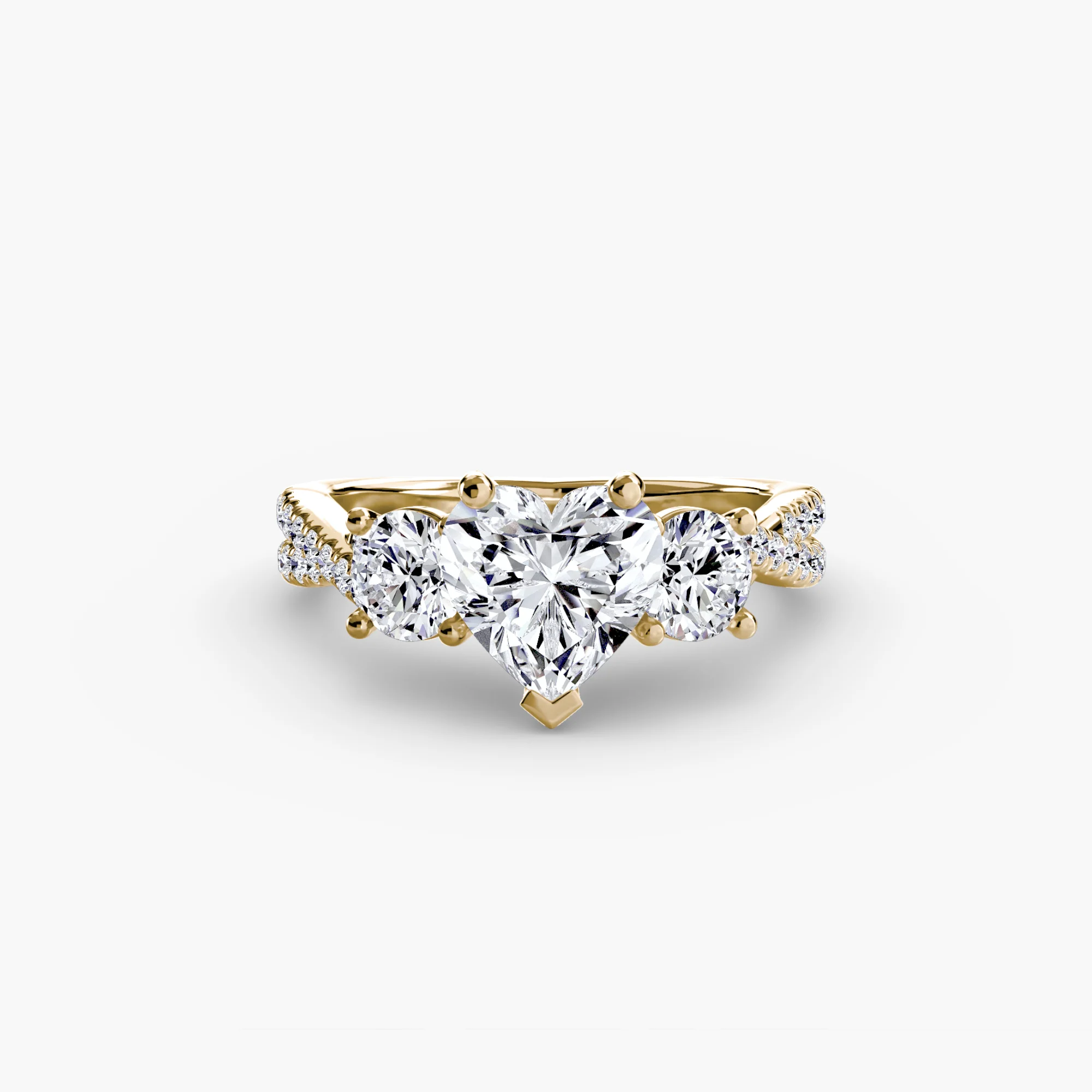 Three-Stone with Pavé Band 2 - Image 75