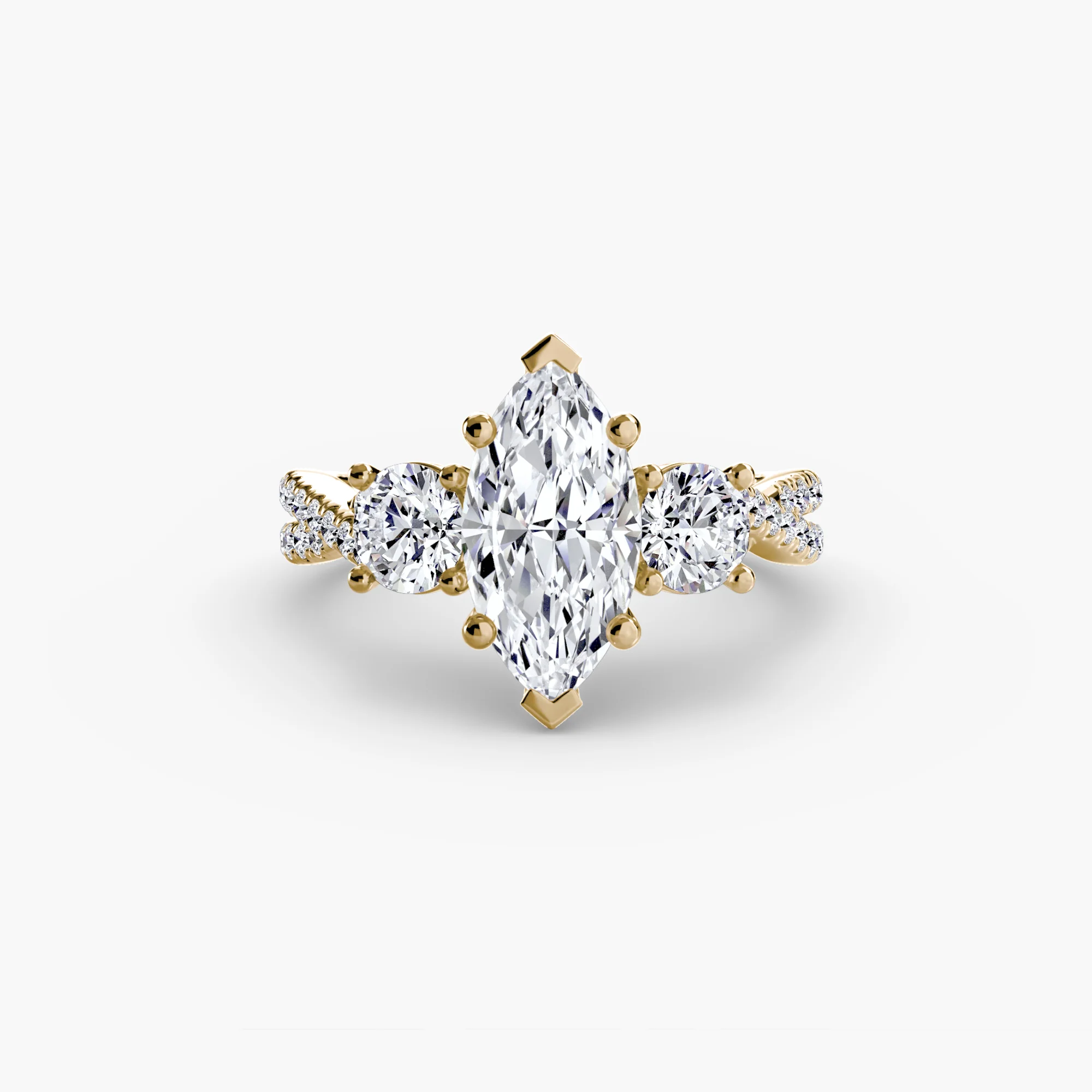 Three-Stone with Pavé Band 2 - Image 78