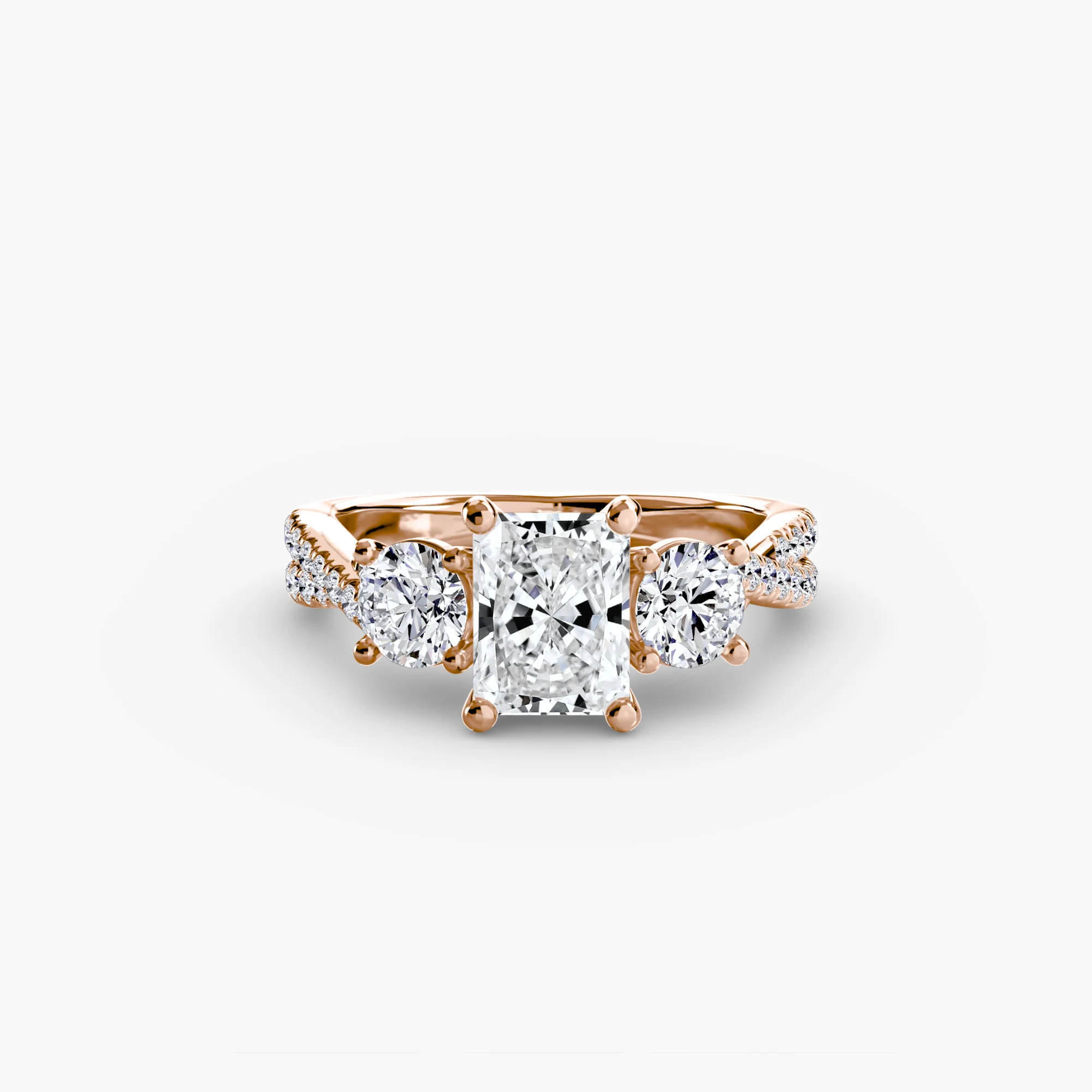 Three-Stone with Pavé Band 2 - Image 86