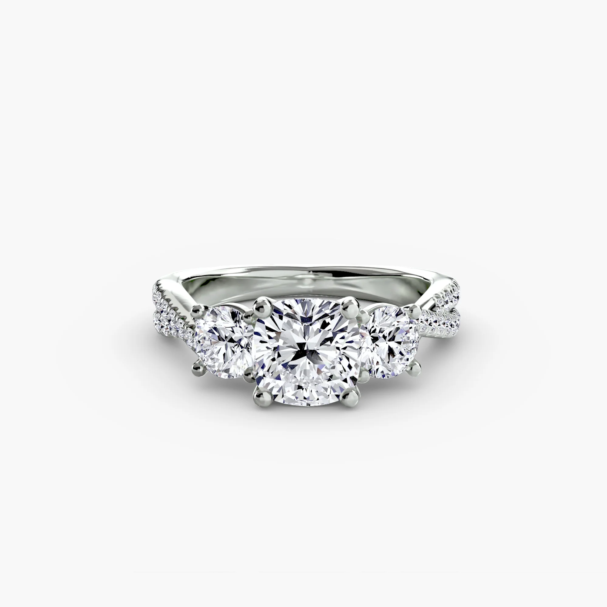 Three-Stone with Pavé Band 2 - Image 90