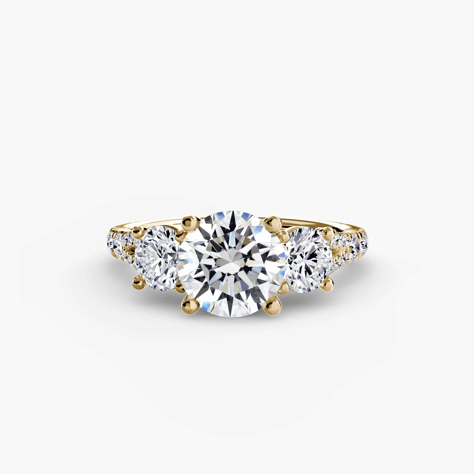 Three-Stone with Pavé Band 3 - Image 12