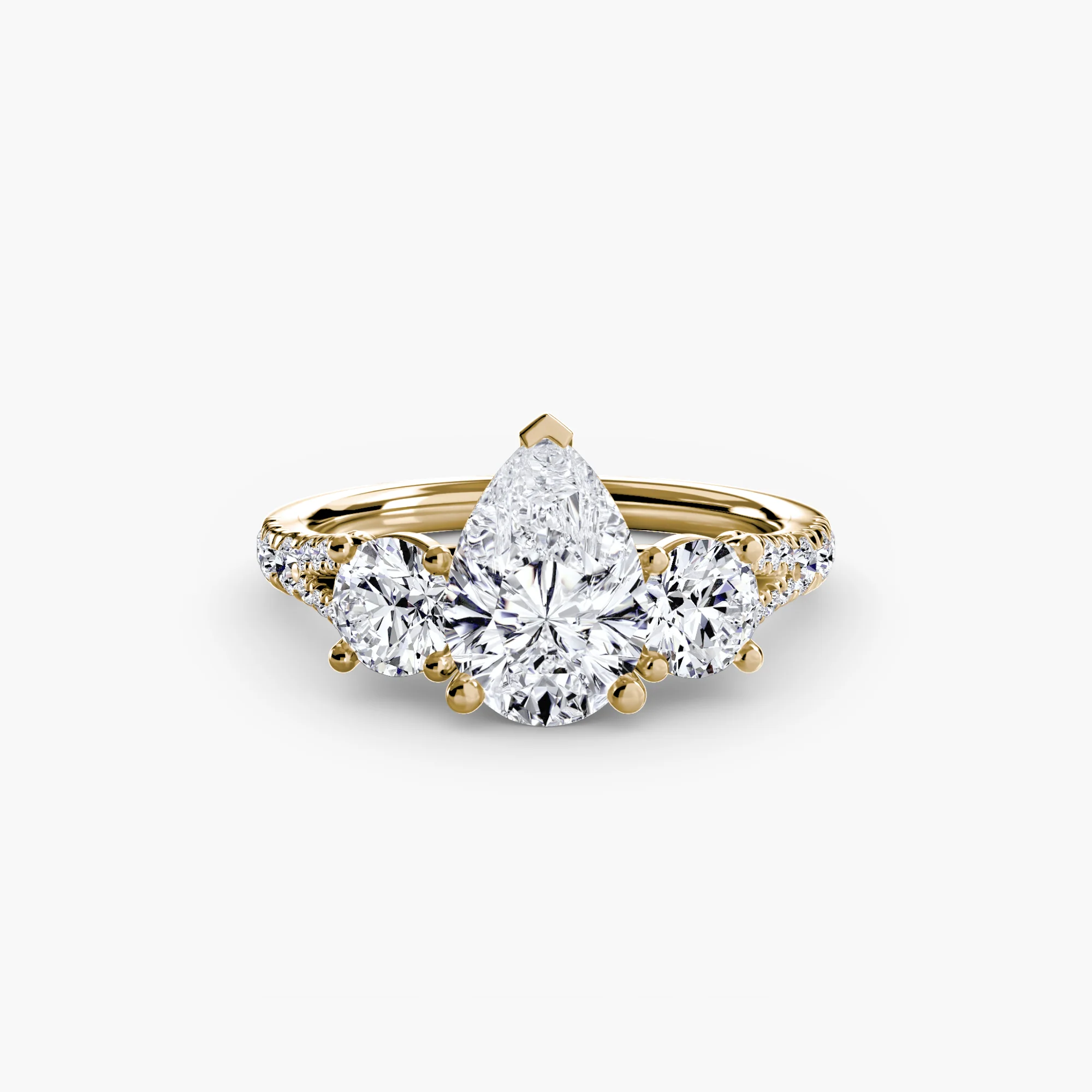 Three-Stone with Pavé Band 3 - Image 16