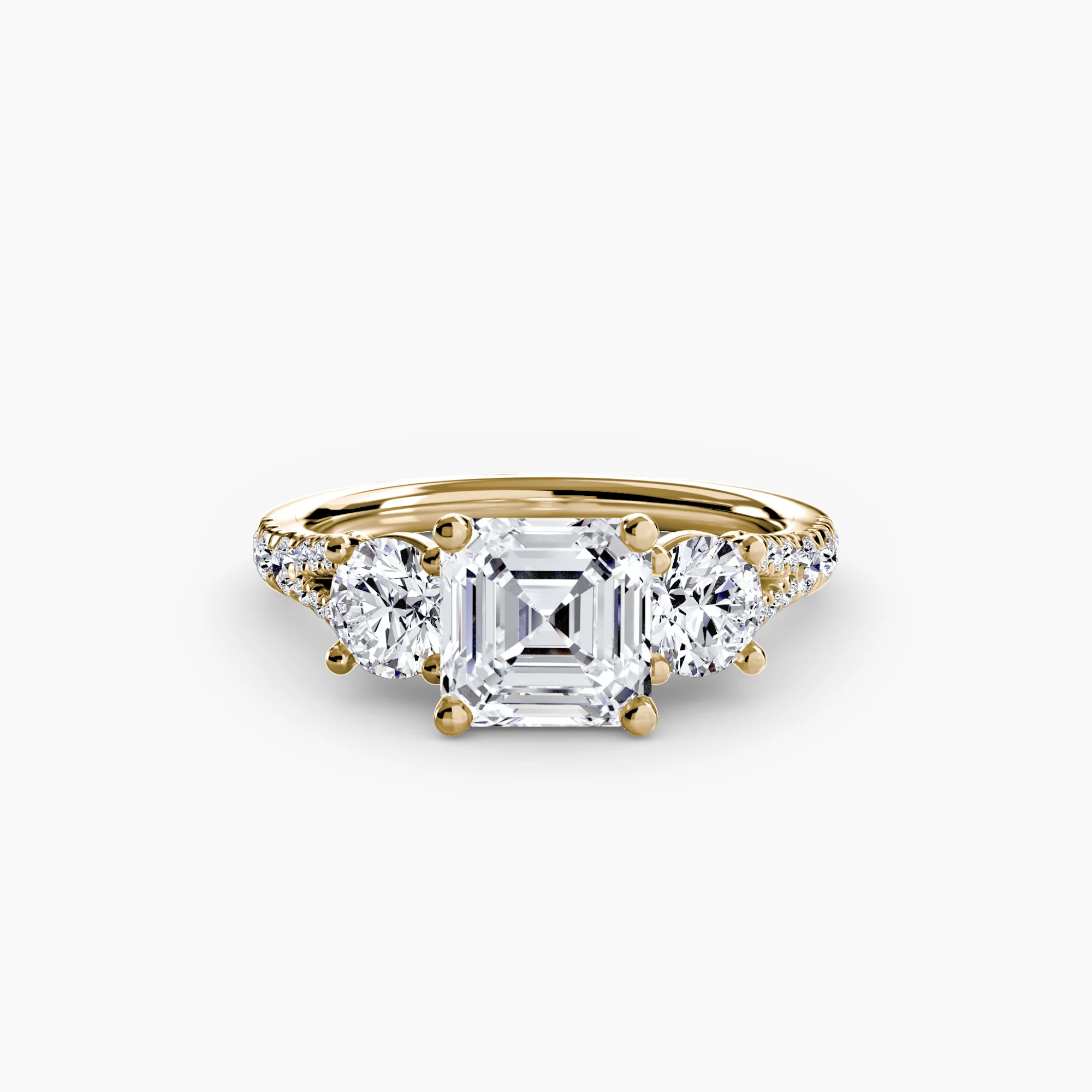 Three-Stone with Pavé Band 3 - Image 20