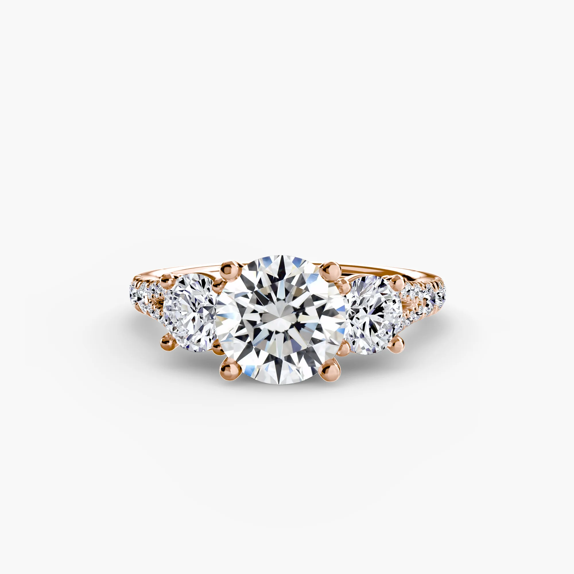 Three-Stone with Pavé Band 3 - Image 22