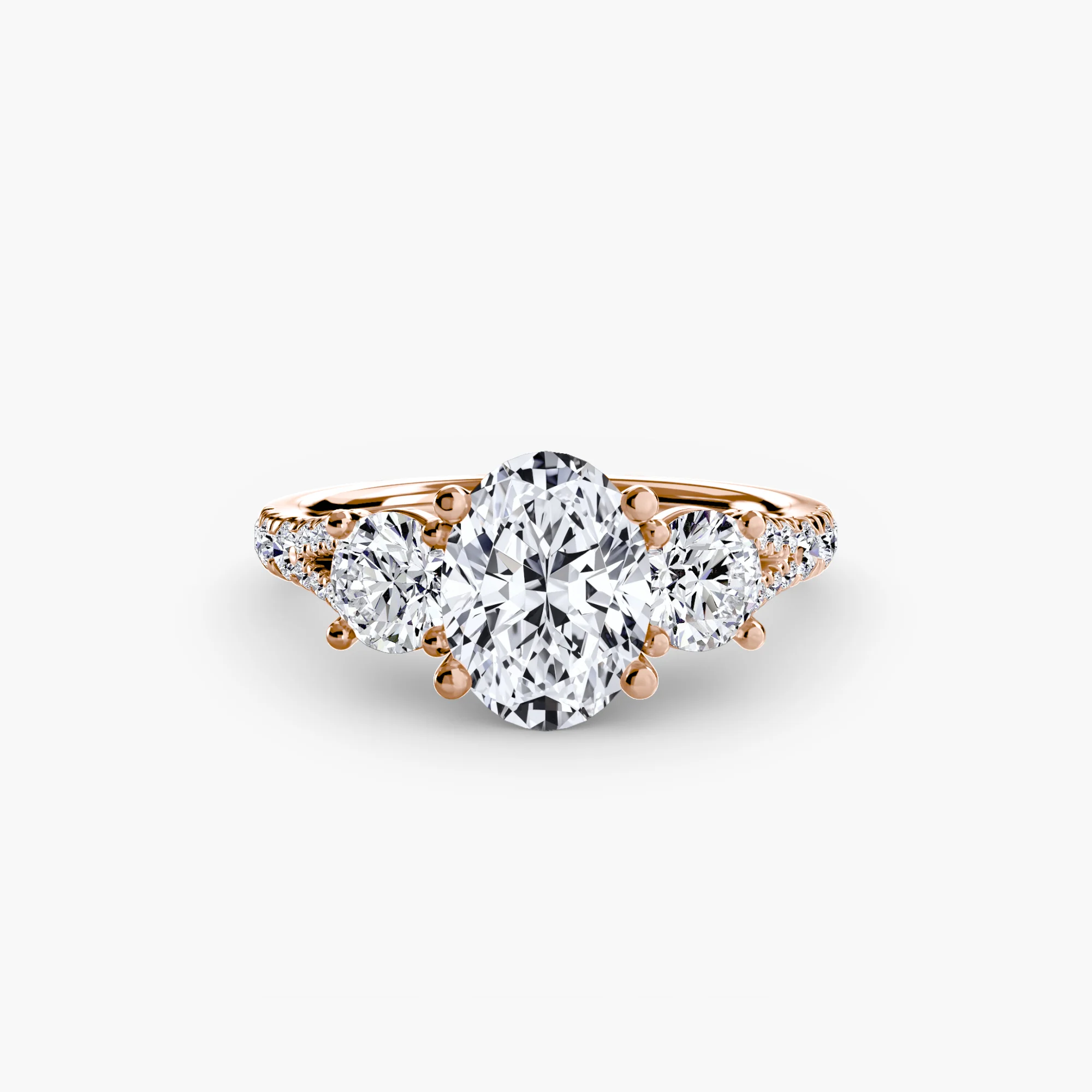 Three-Stone with Pavé Band 3 - Image 25