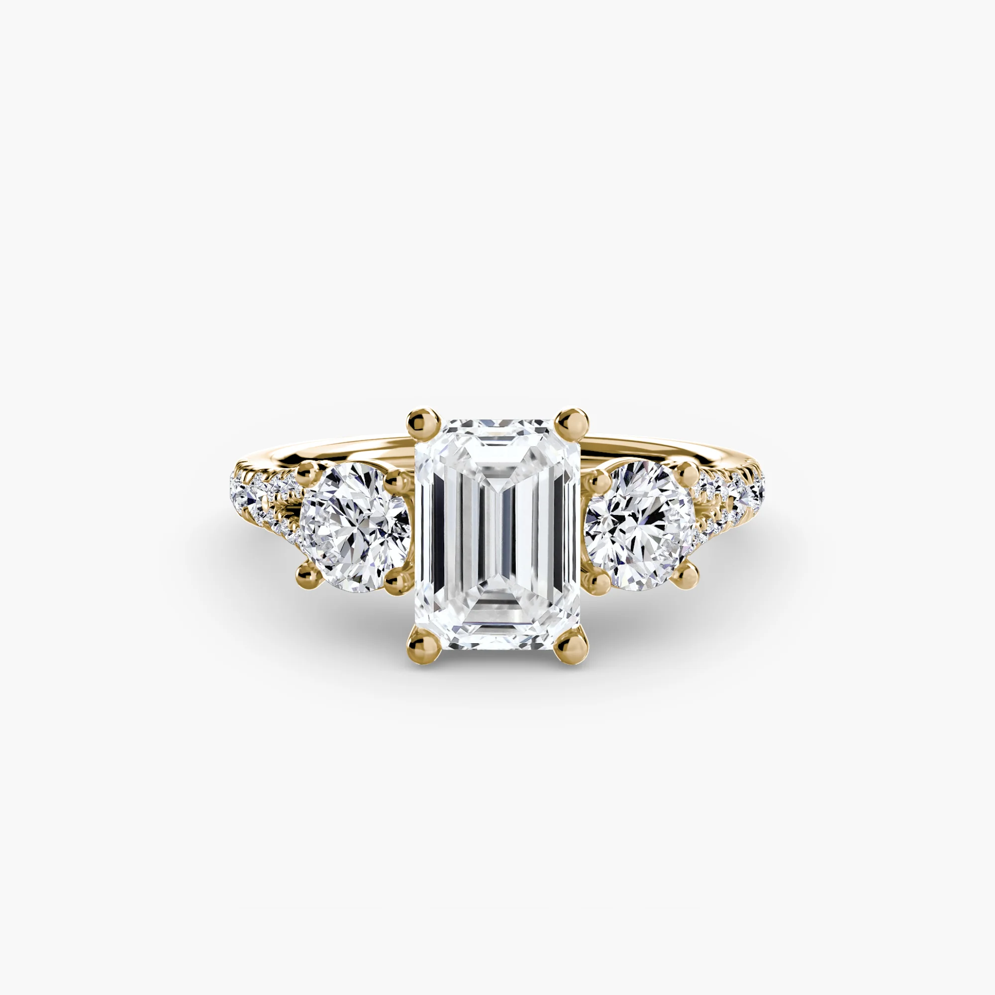Three-Stone with Pavé Band 3 - Image 47