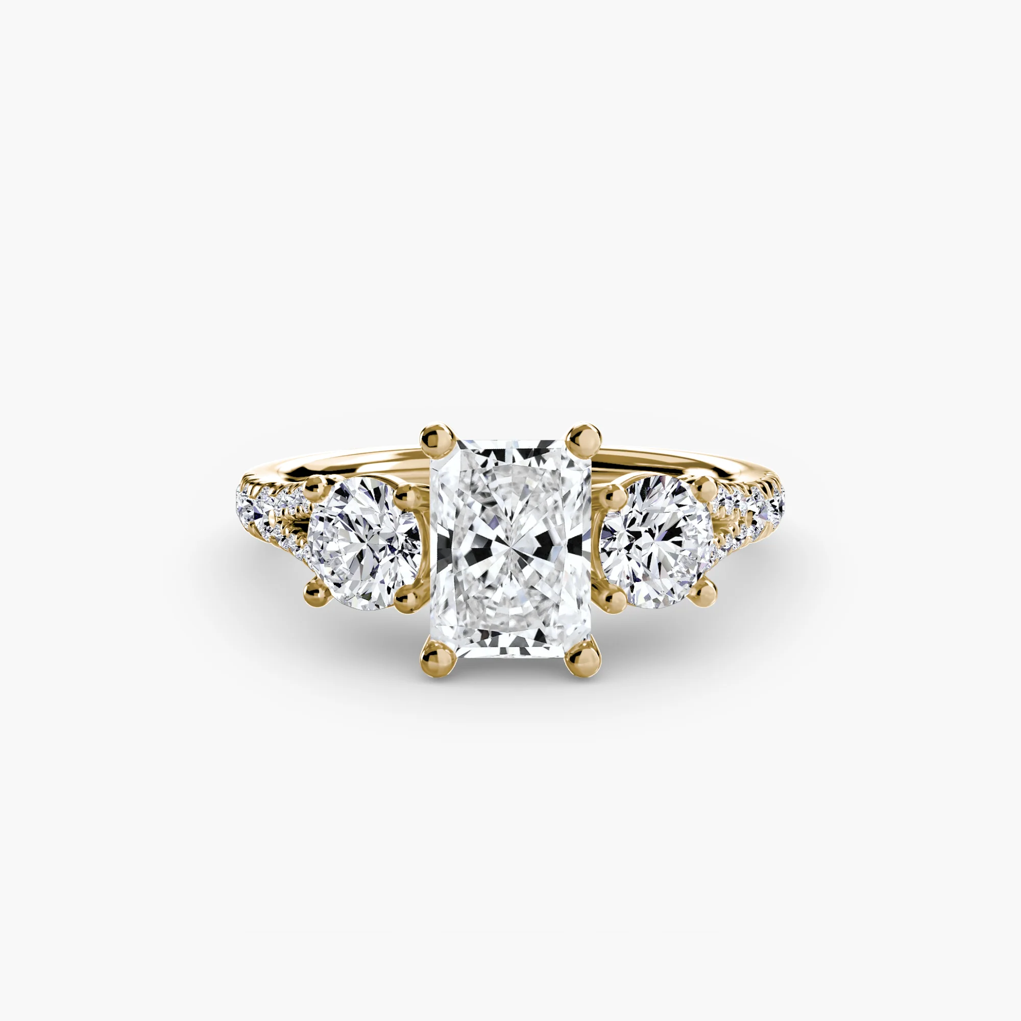 Three-Stone with Pavé Band 3 - Image 49