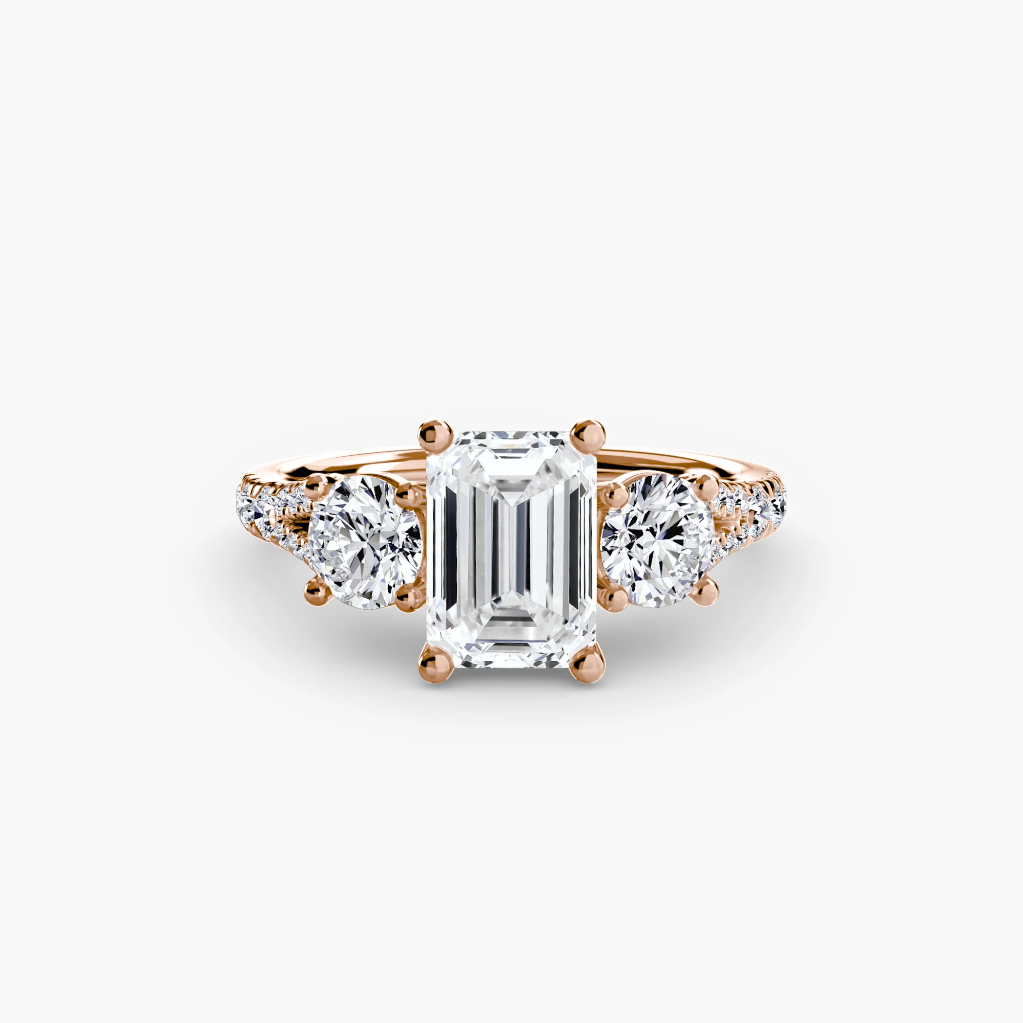 Three-Stone with Pavé Band 3 - Image 57