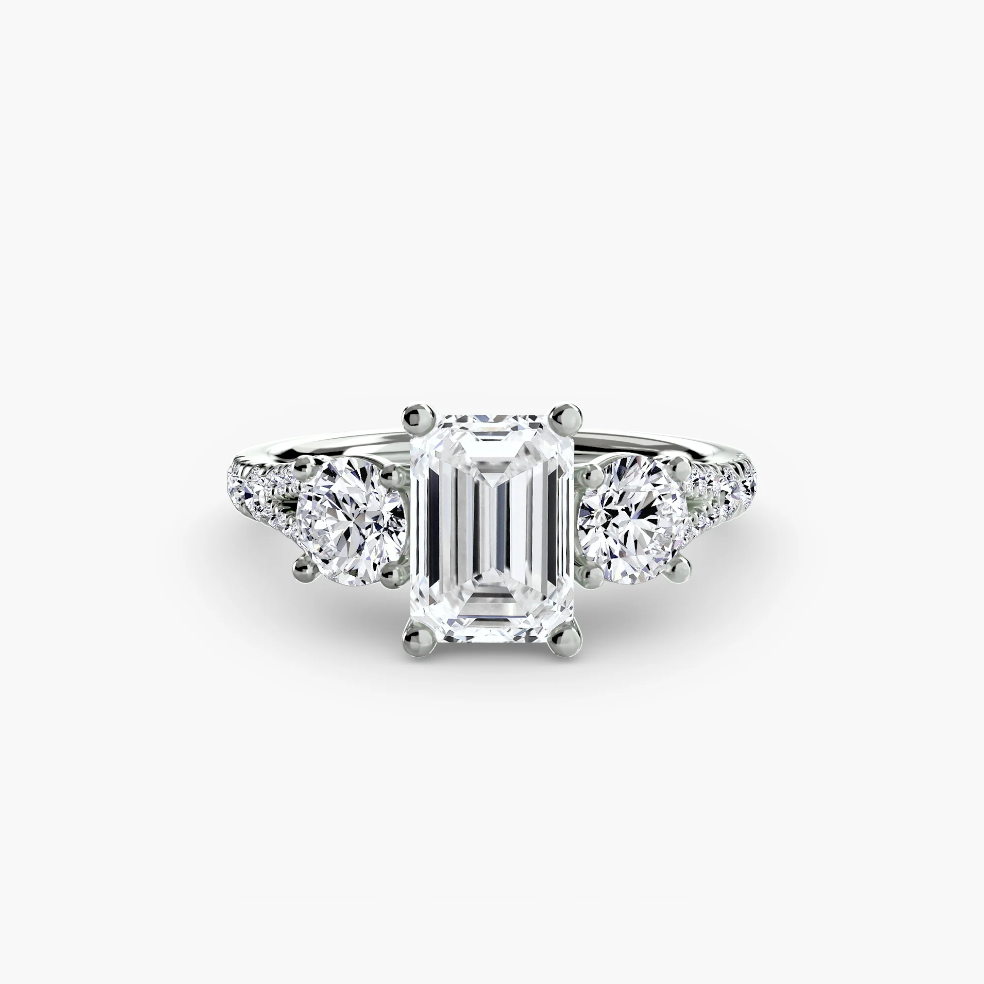 Three-Stone with Pavé Band 3 - Image 67