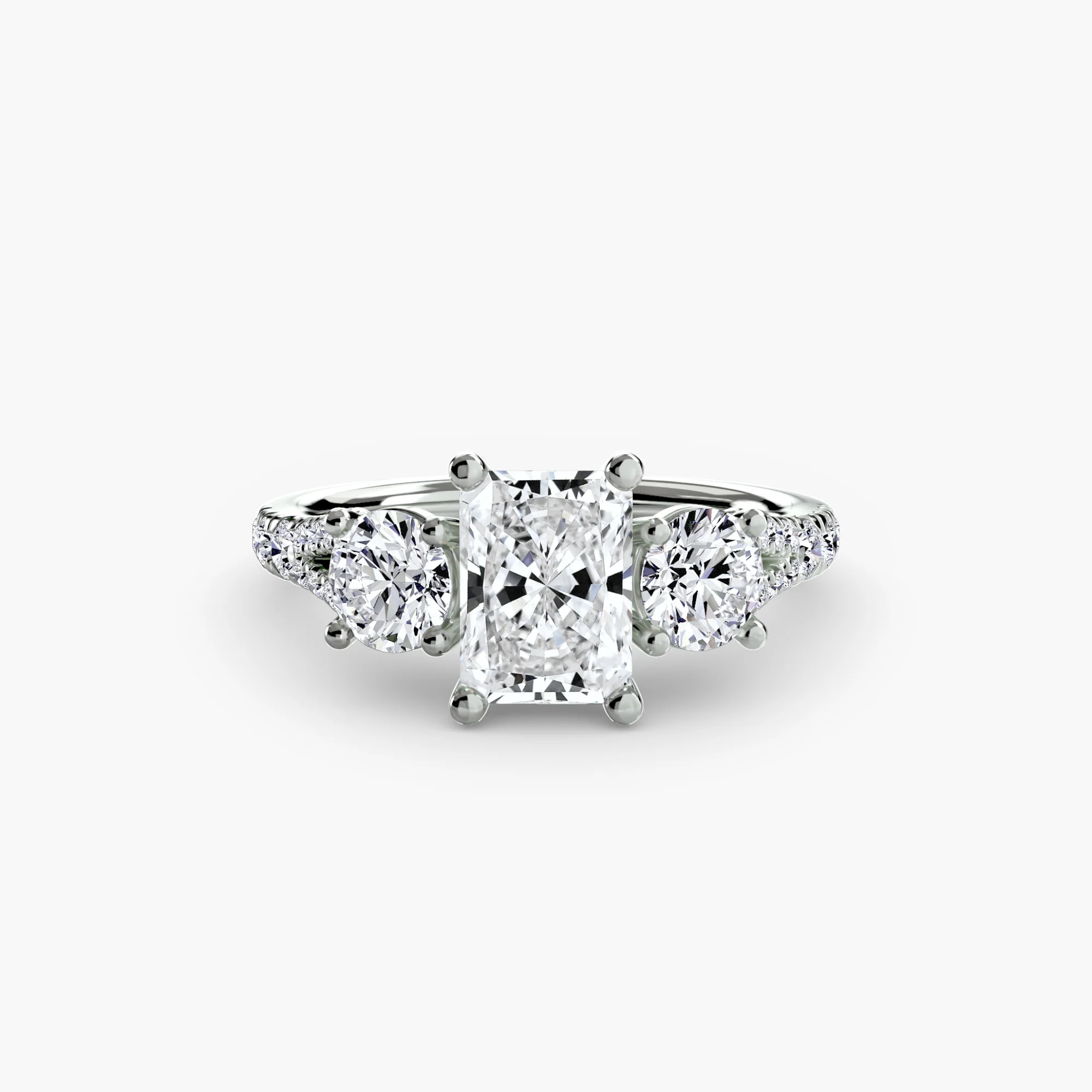 Three-Stone with Pavé Band 3 - Image 69