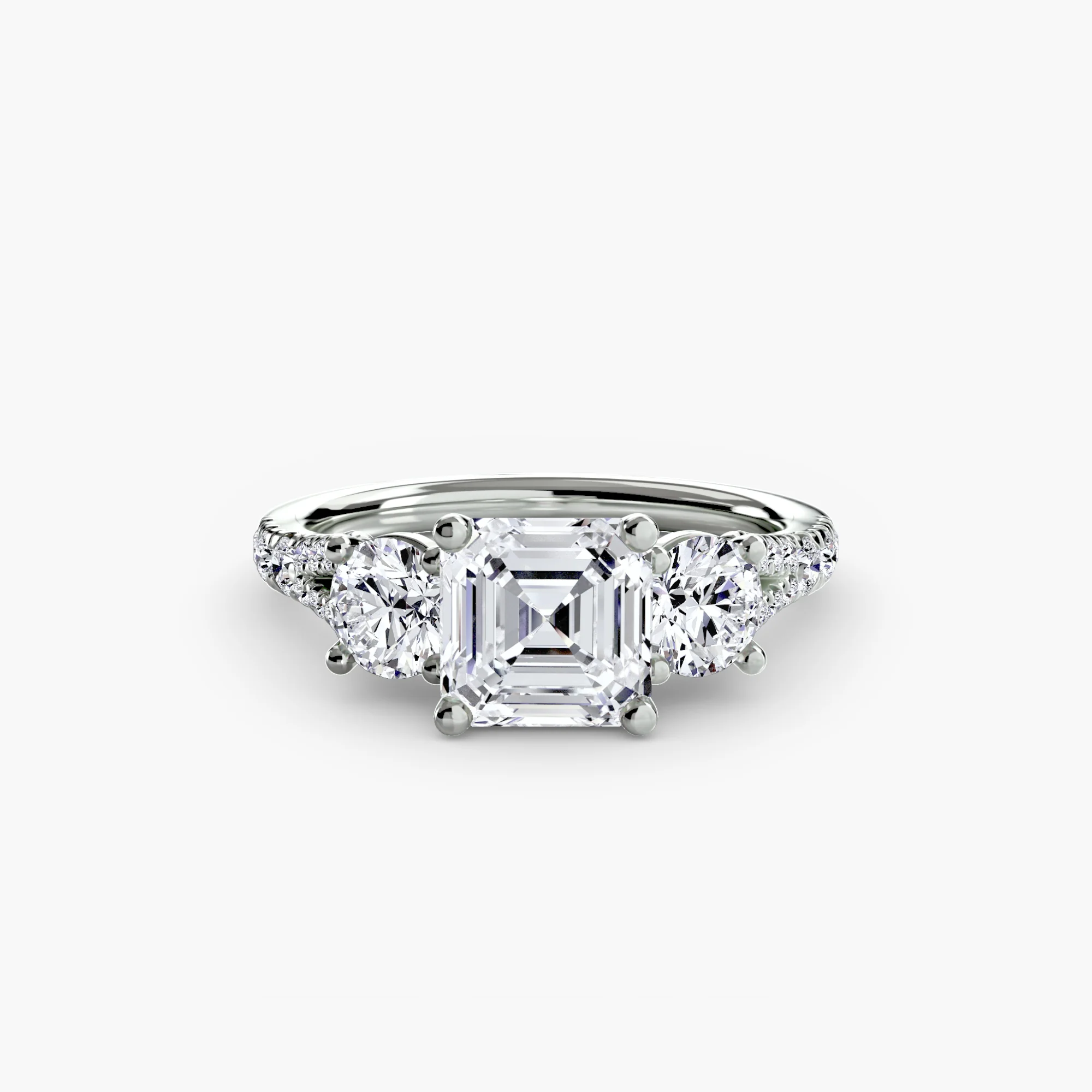 Three-Stone with Pavé Band 3 - Image 70