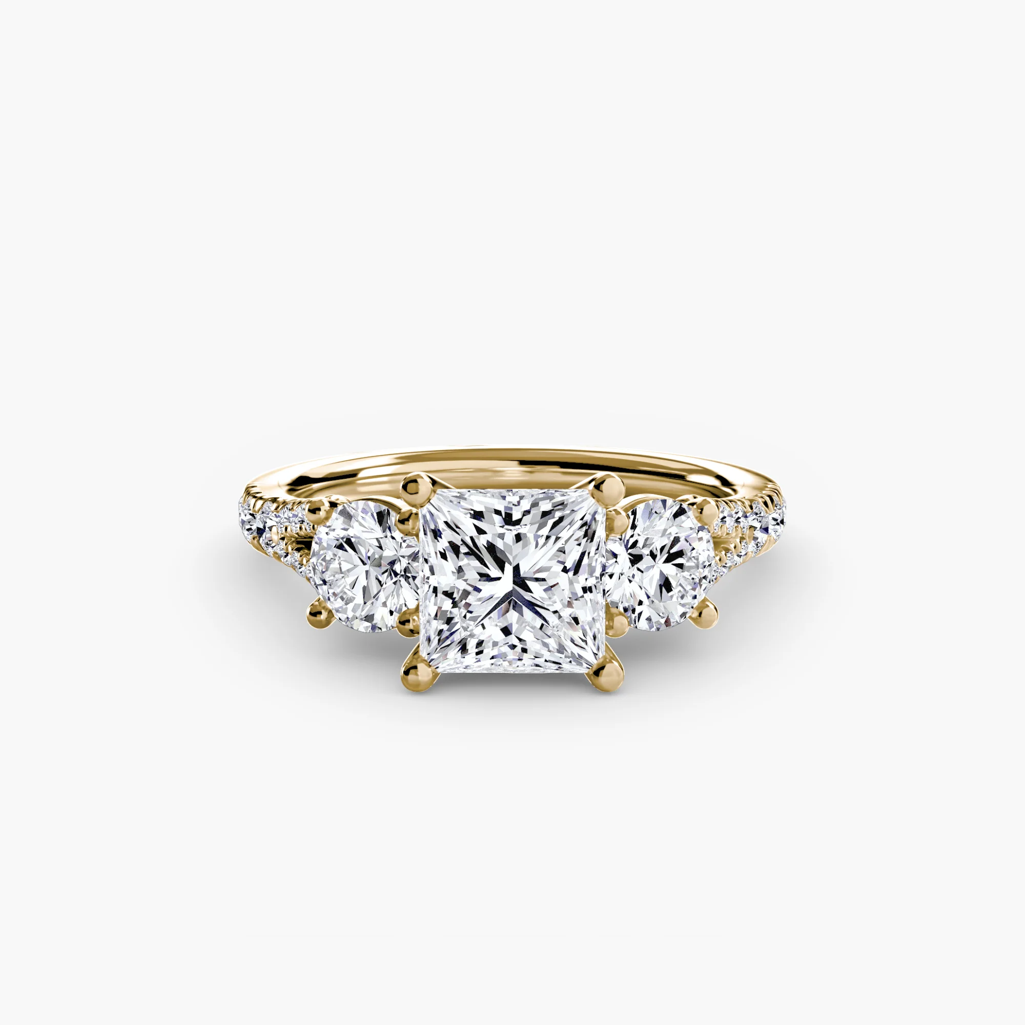 Three-Stone with Pavé Band 3 - Image 73